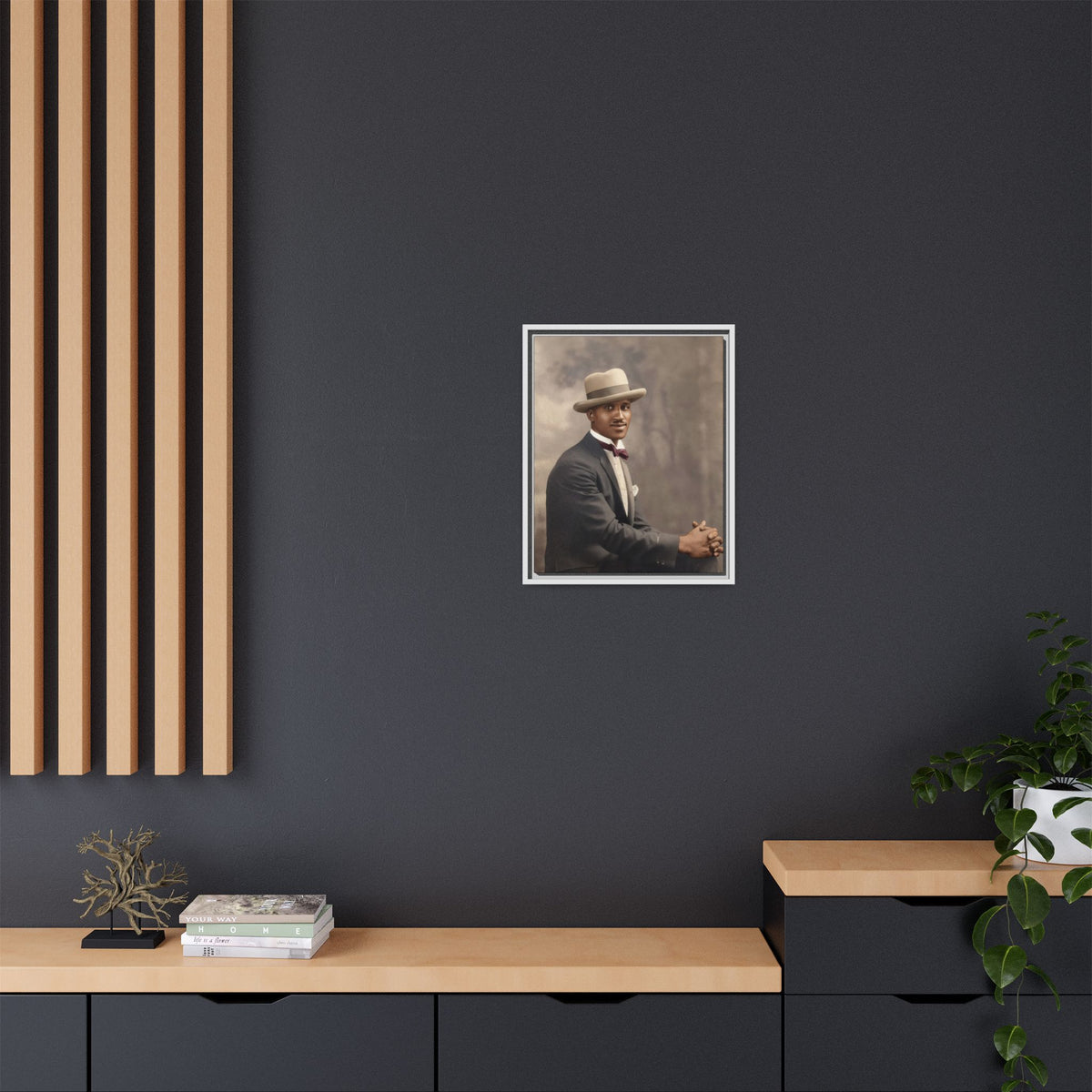 celibataire 004 | Framed Vintage Photo - Matte Canvas