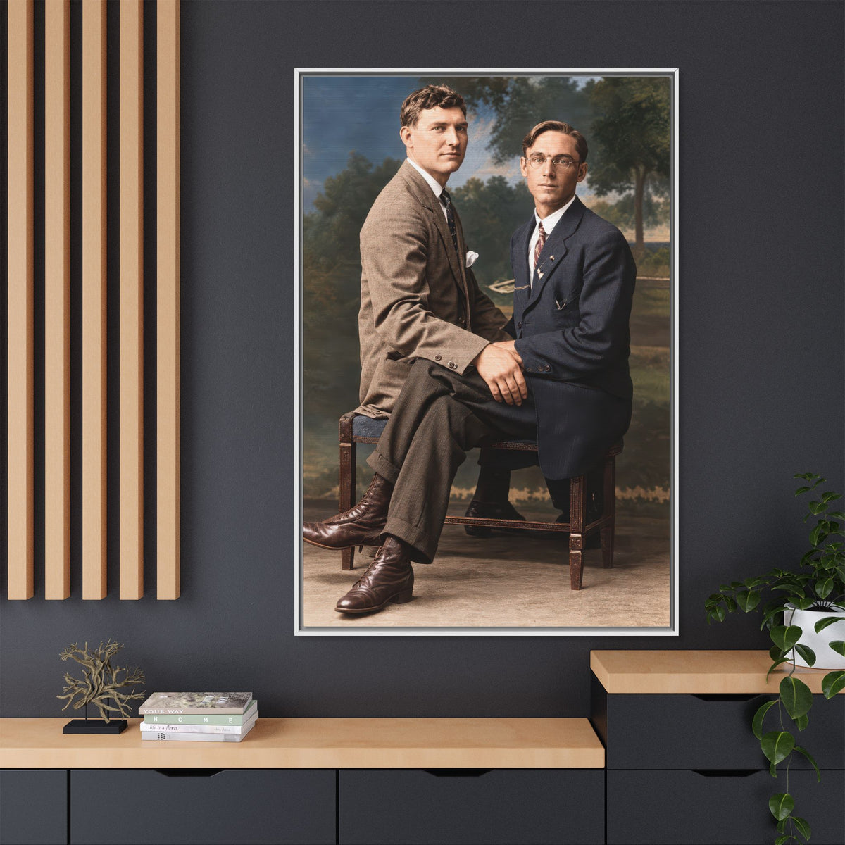 paire 165 | Framed Vintage Photo - Matte Canvas