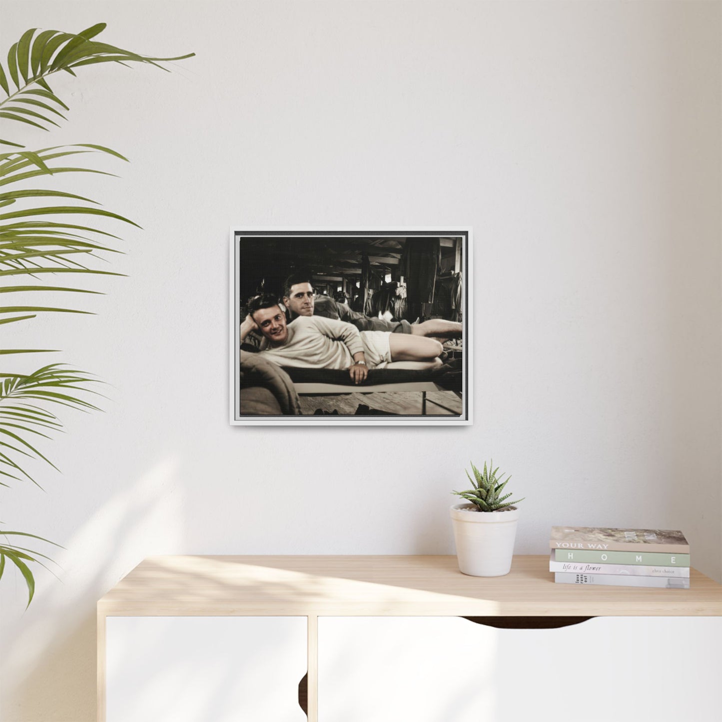 paire 060 | Framed Vintage Photo - Matte Canvas