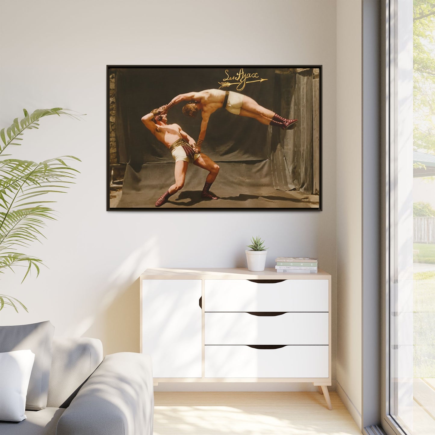 athlétisme 013 | Framed Vintage Photo - Matte Canvas