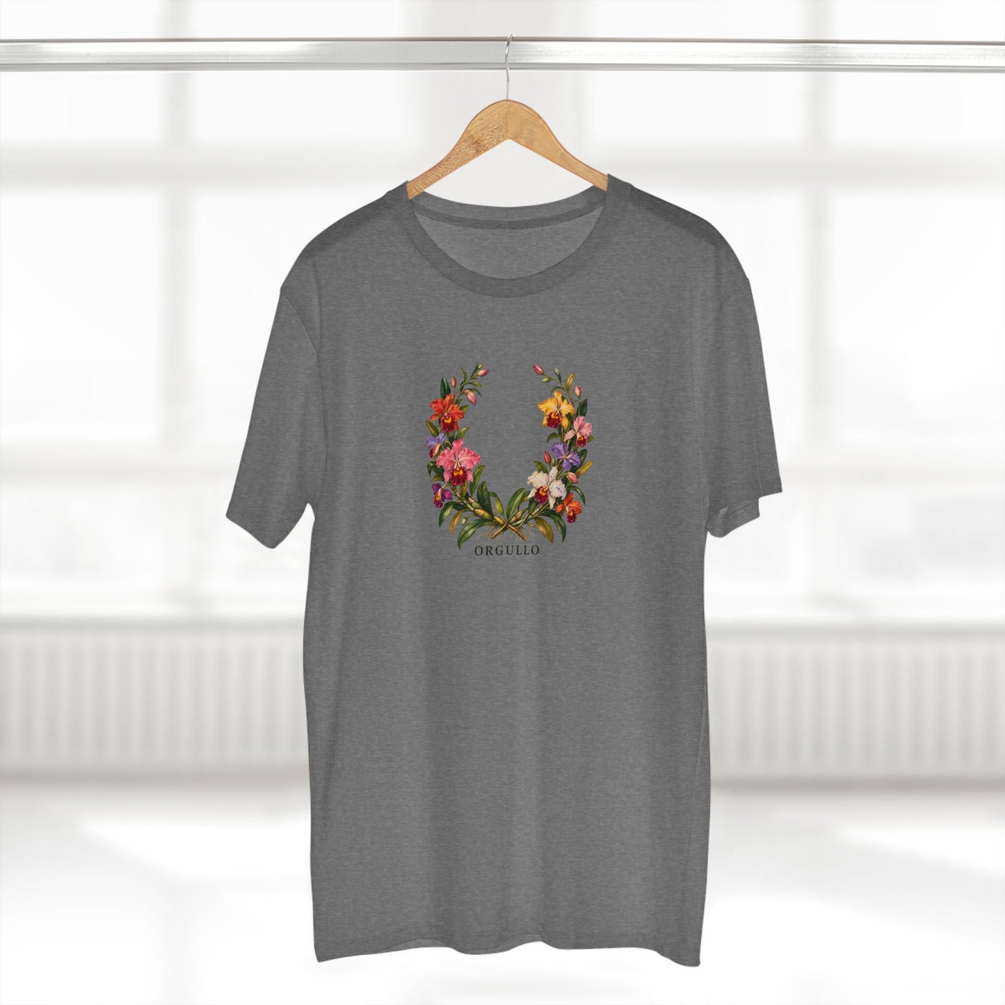 Orgullo Colombian Cattleya Orchid Pride T-Shirt | LGBTQ Botanical Tee