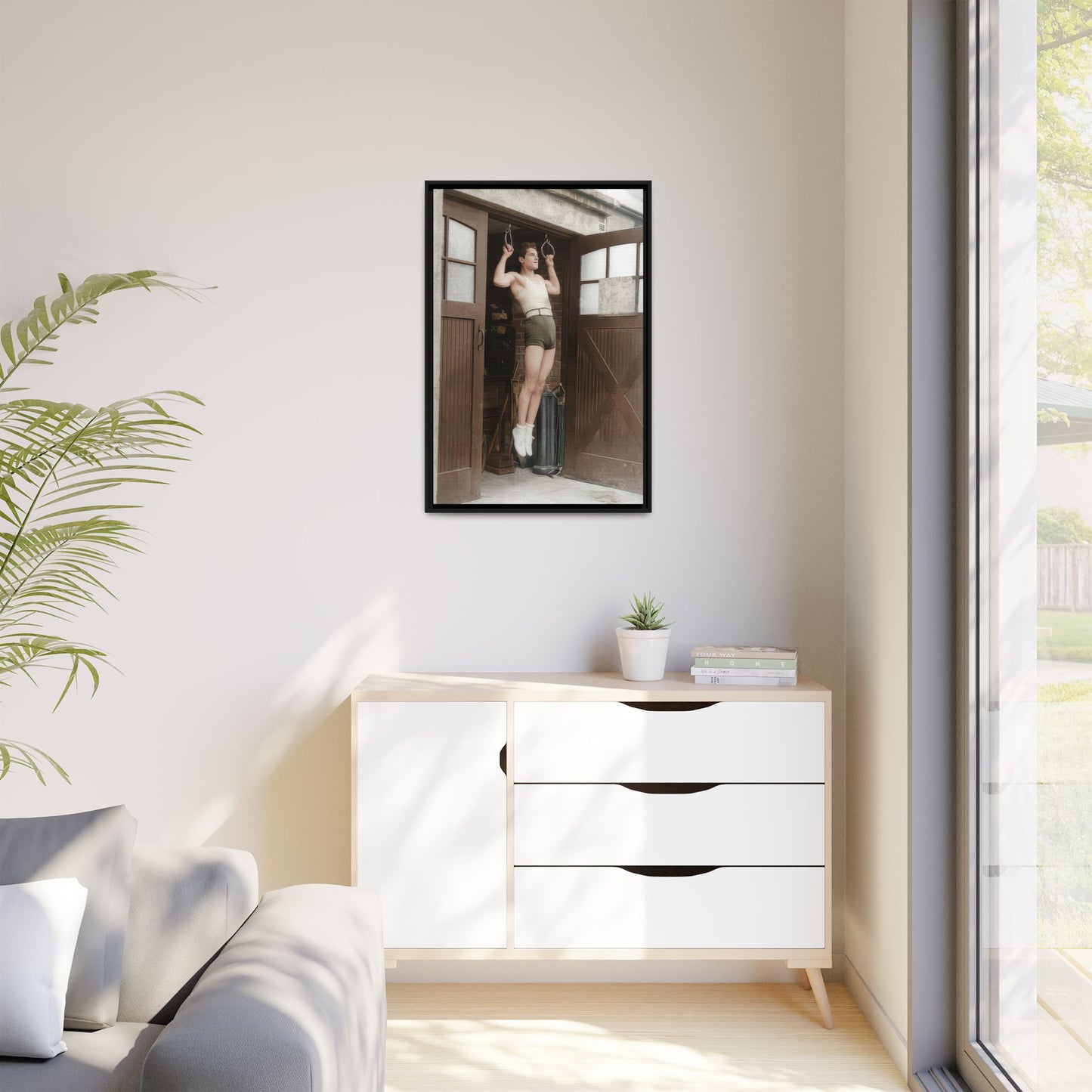 athlétisme 031 | Framed Vintage Photo - Matte Canvas