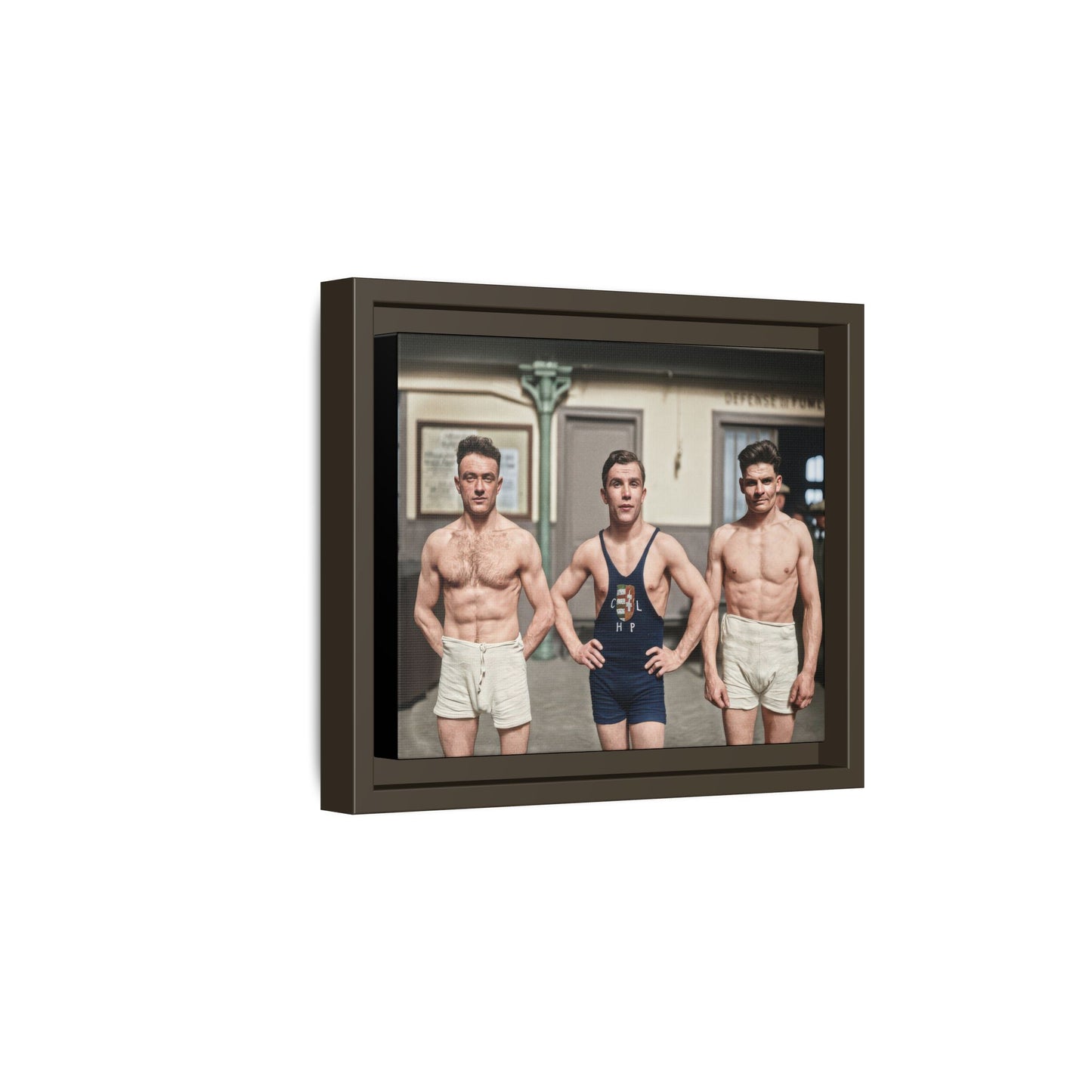 athlétisme 043 | Framed Vintage Photo - Matte Canvas