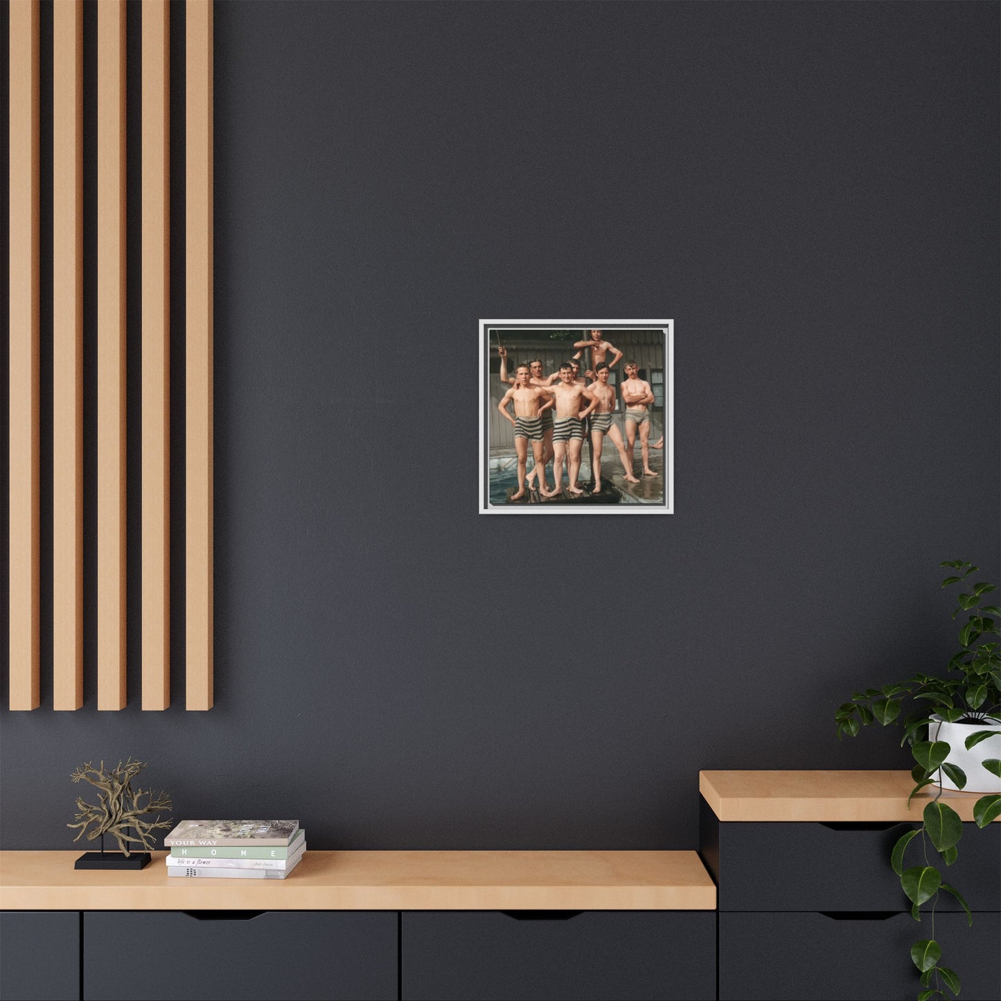 nager 010 | Framed Vintage Photo - Matte Canvas