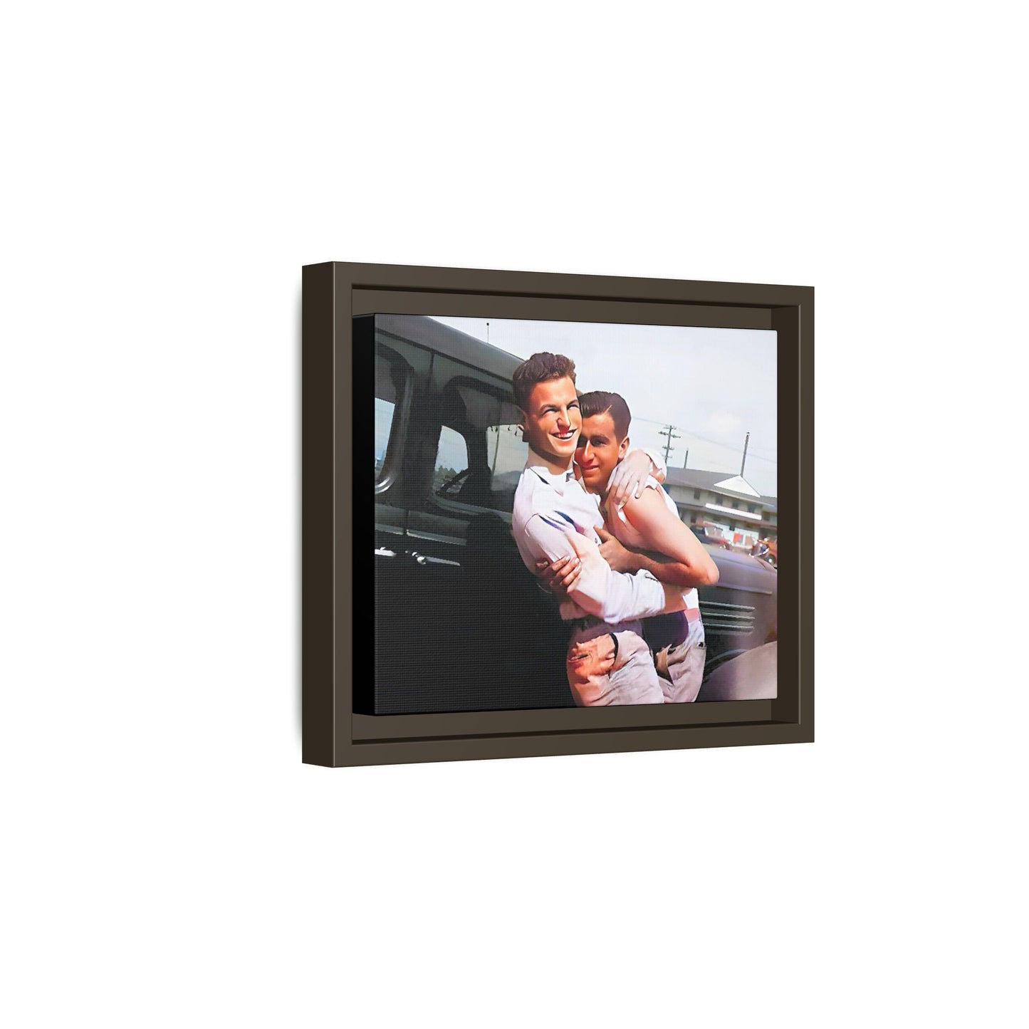 paire 063 | Framed Vintage Photo - Matte Canvas