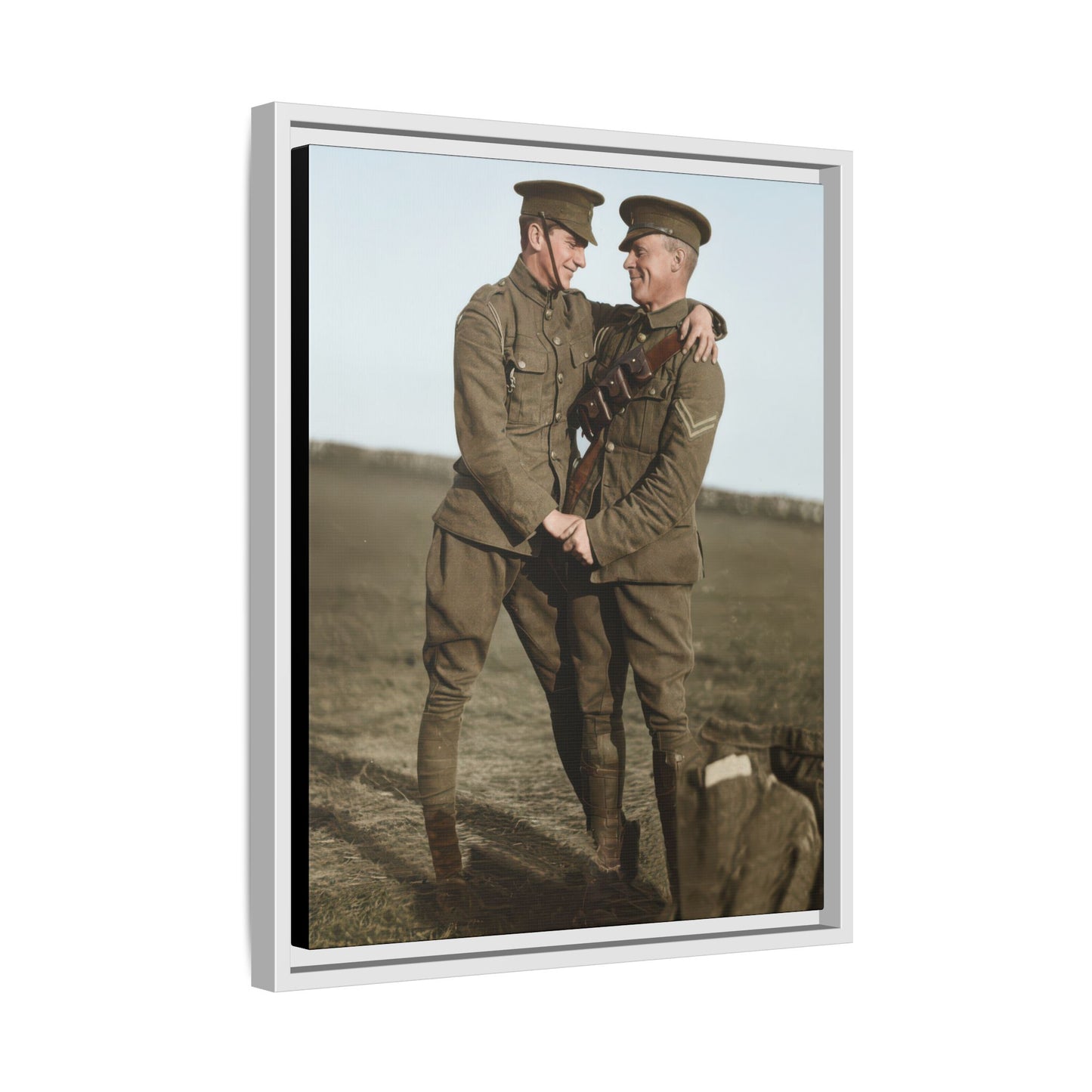 paire 021 | Framed Vintage Photo - Matte Canvas
