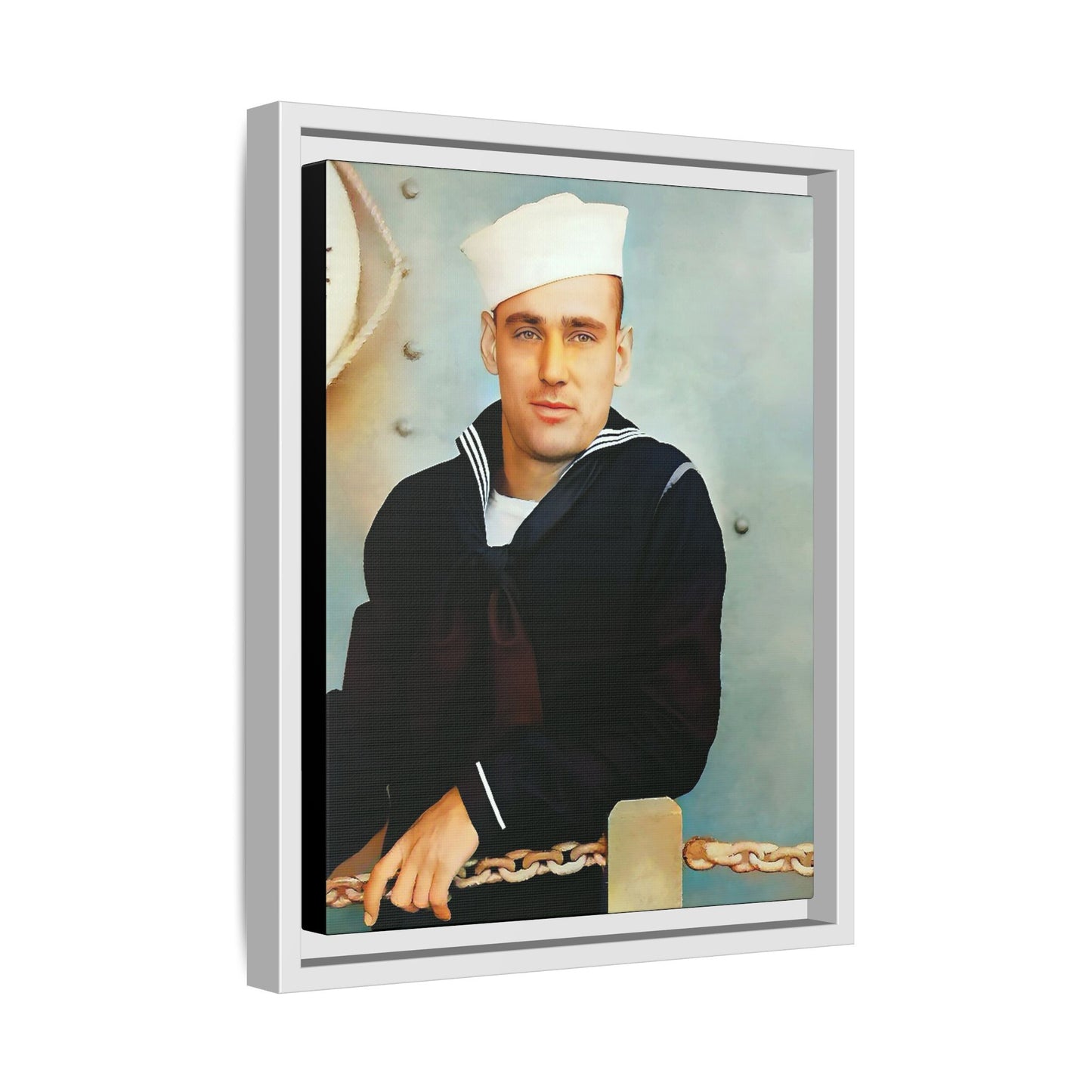 celibataire 023 | Framed Vintage Photo - Matte Canvas