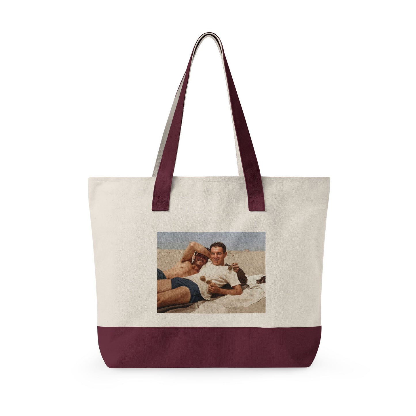 Beach Day Zippered Canvas Tote | nager 020