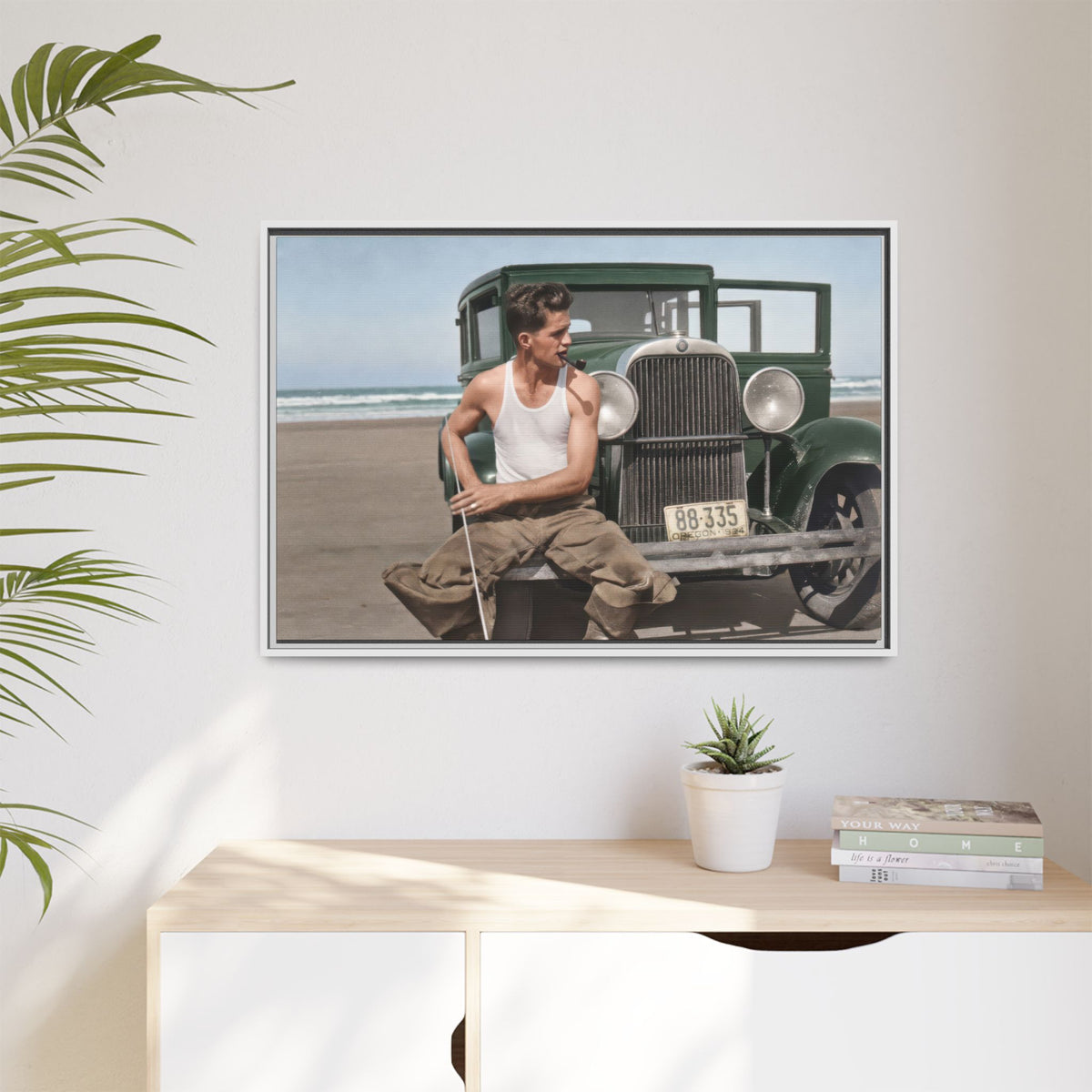celibataire 008 | Framed Vintage Photo - Matte Canvas