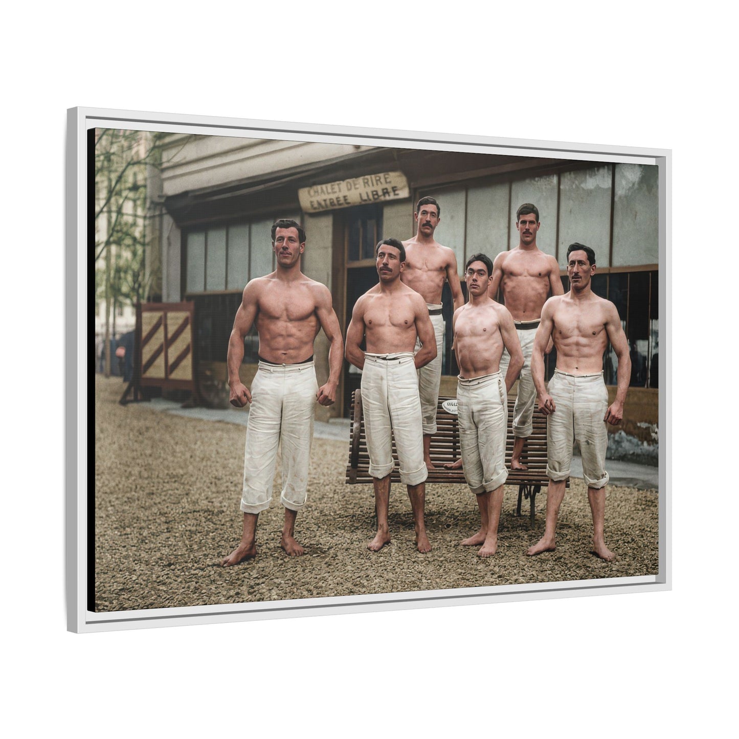 athlétisme 044| Framed Vintage Photo - Matte Canvas