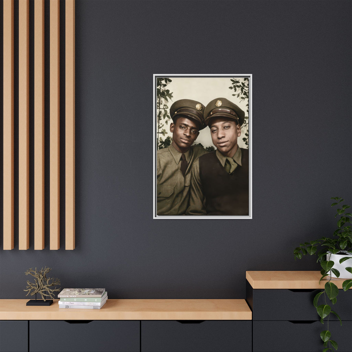 paire 152 | Framed Vintage Photo - Matte Canvas