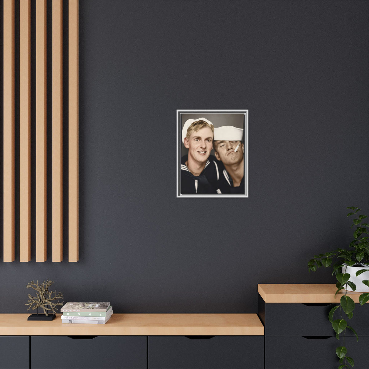 paire 153 | Framed Vintage Photo - Matte Canvas
