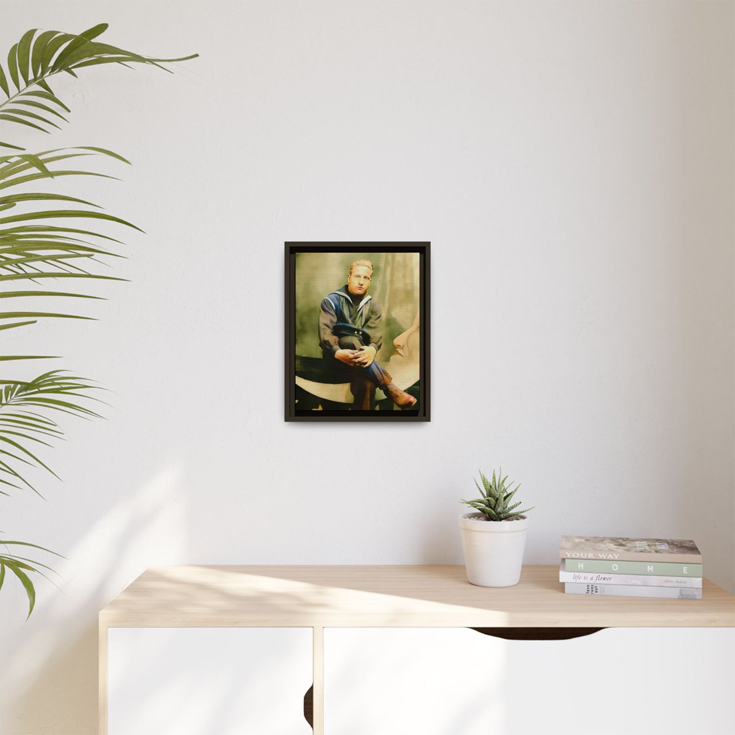 celibataire 016 | Framed Vintage Photo - Matte Canvas