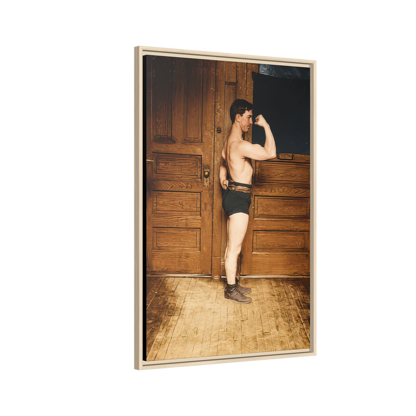 athlétisme 023 | Framed Vintage Photo - Matte Canvas