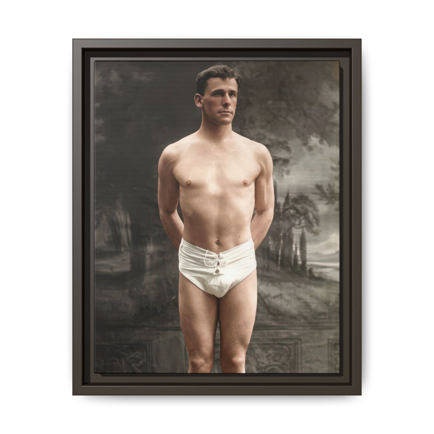 athlétisme 017  | Framed Vintage Photo - Matte Canvas
