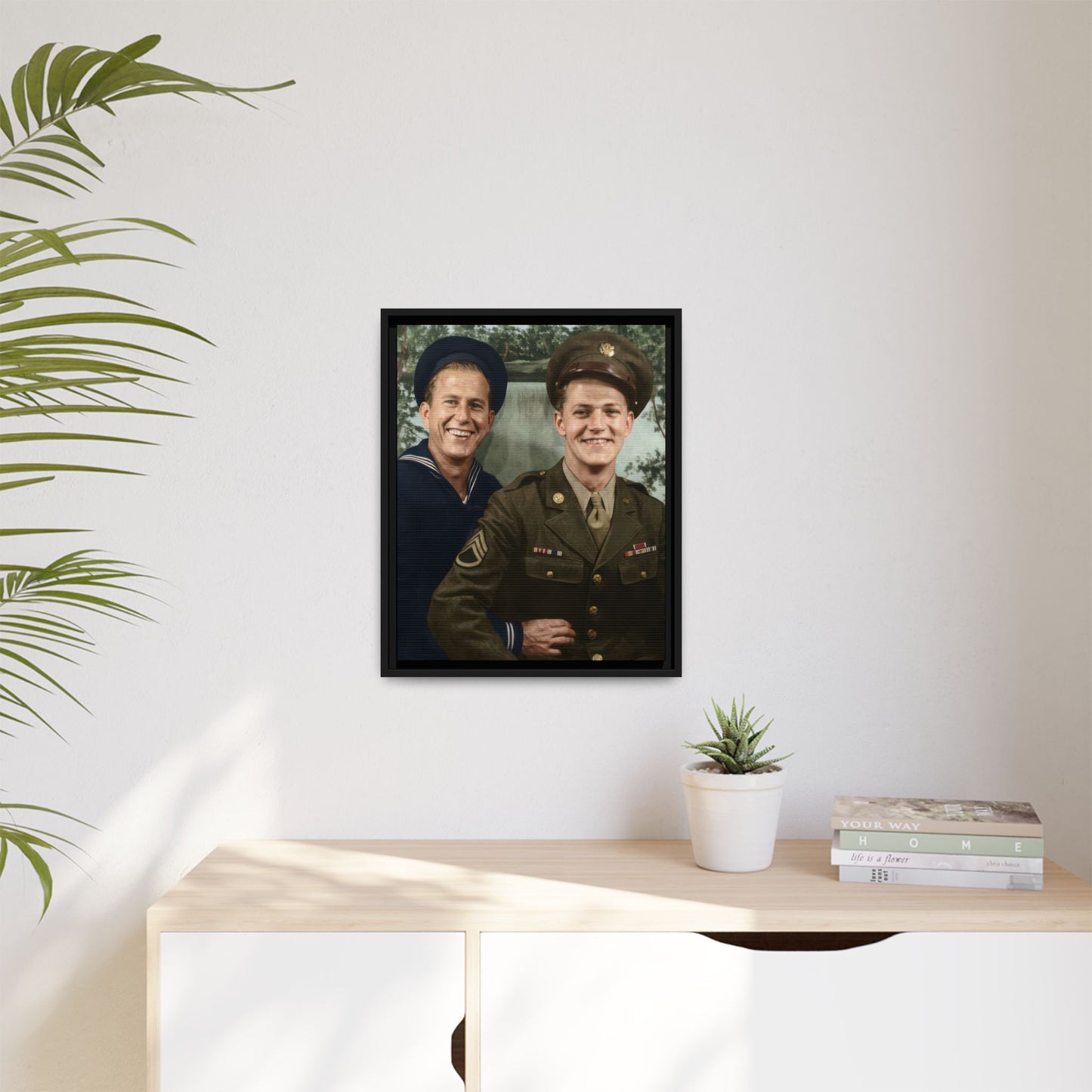 paire 147 | Framed Vintage Photo - Matte Canvas