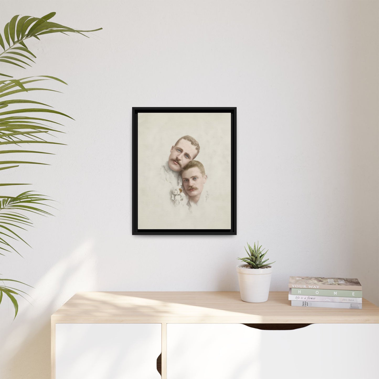 paire 081 | Framed Vintage Photo - Matte Canvas
