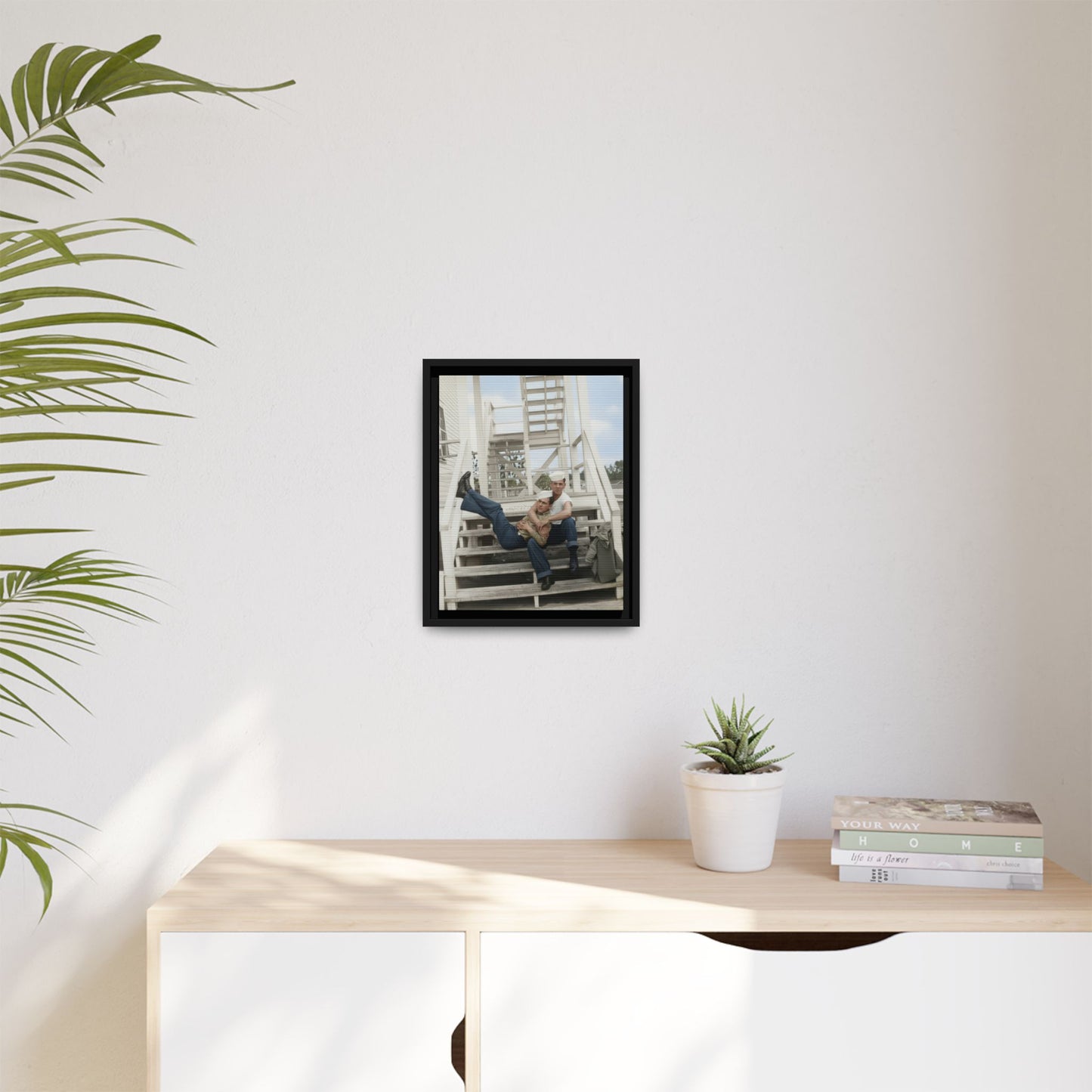 paire 066 | Framed Vintage Photo - Matte Canvas