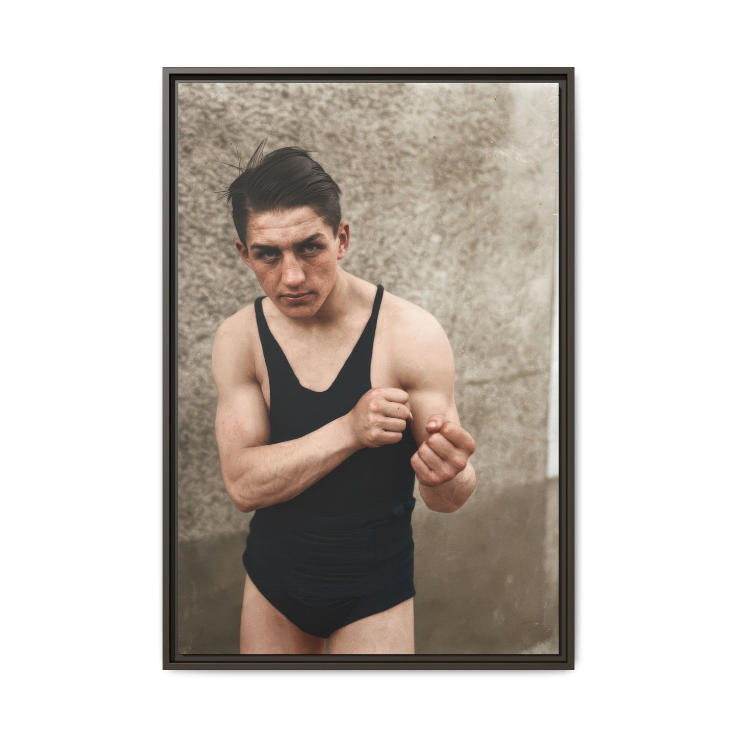 athlétisme 048 | Framed Vintage Photo - Matte Canvas