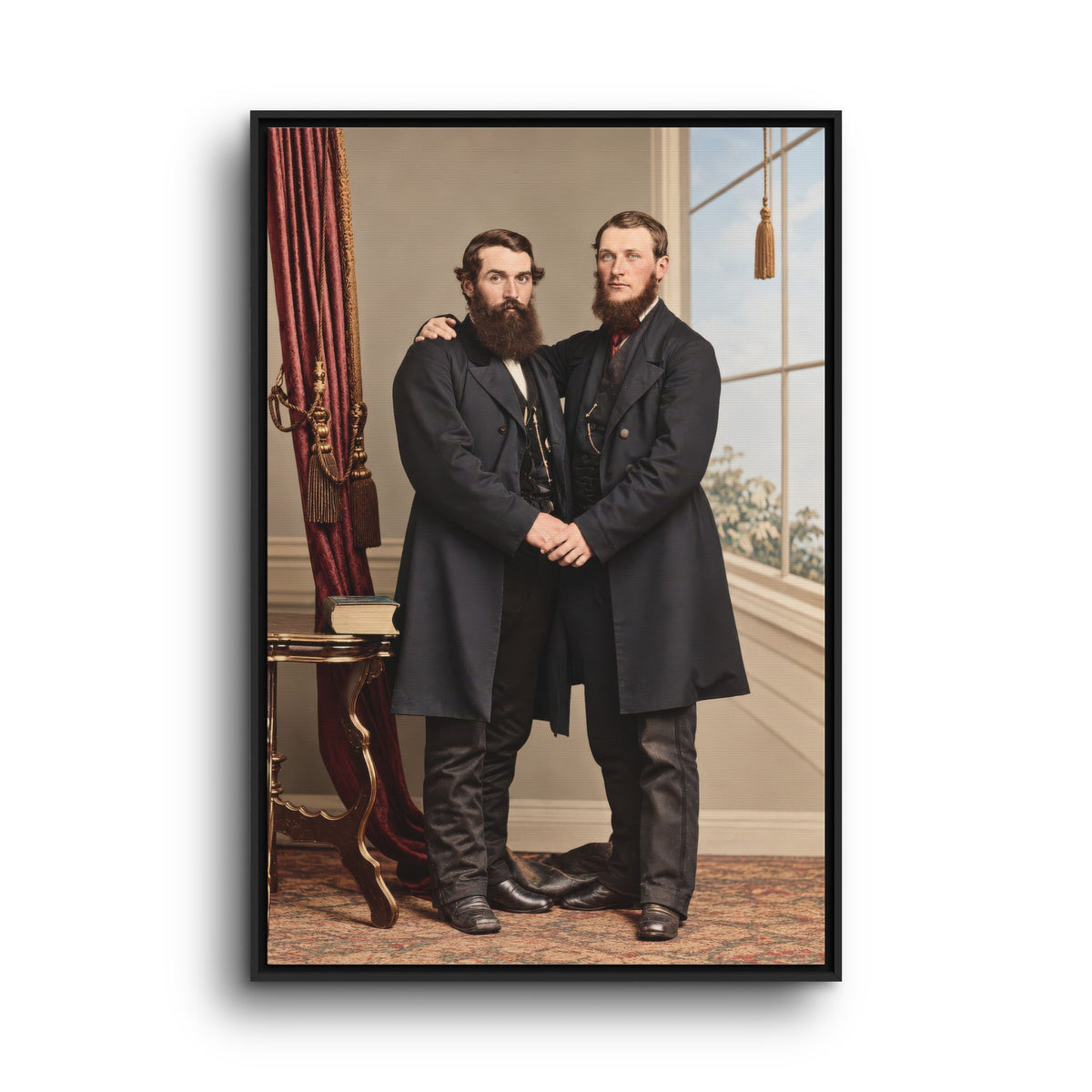 paire 022 | Framed Vintage Photo - Matte Canvas