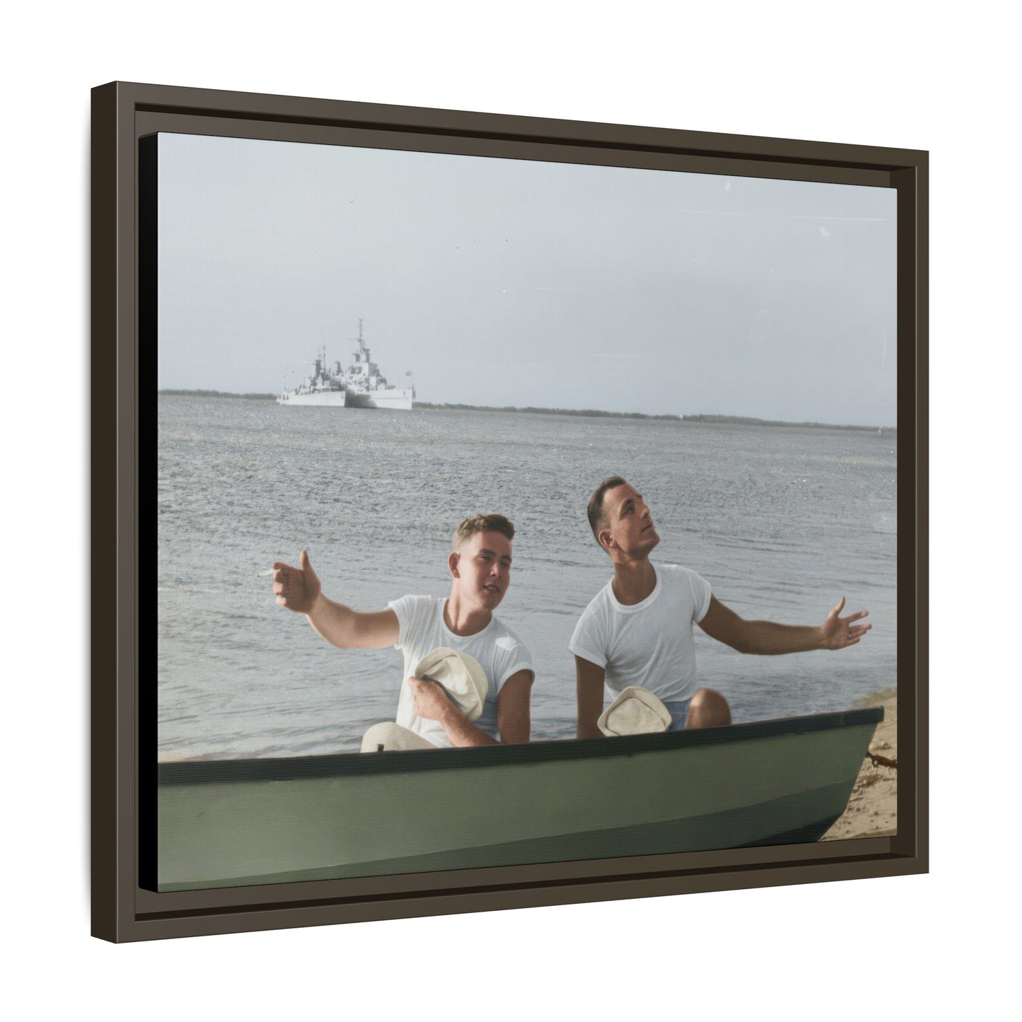 paire 099 | Framed Vintage Photo - Matte Canvas