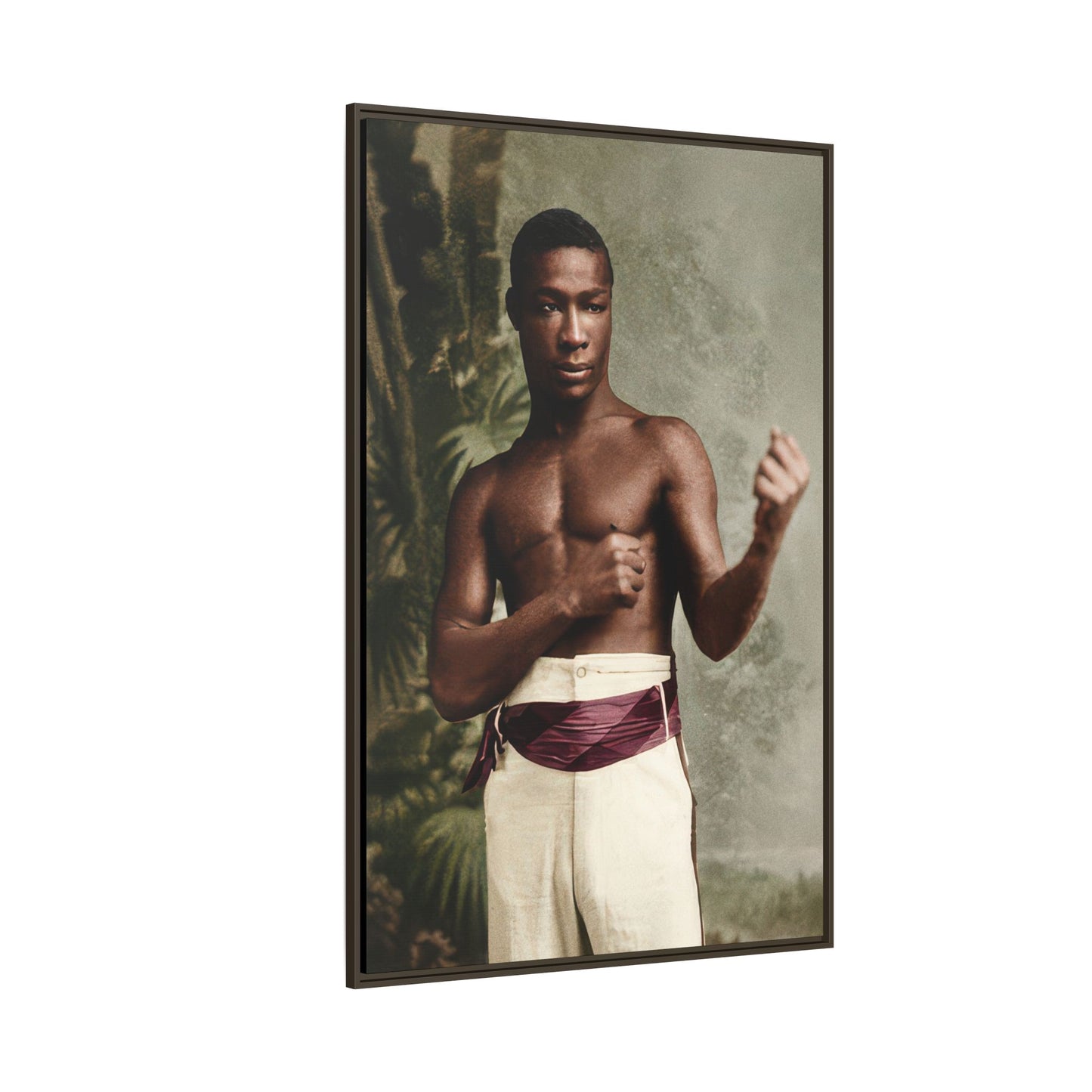 athlétisme 030 | Framed Vintage Photo - Matte Canvas
