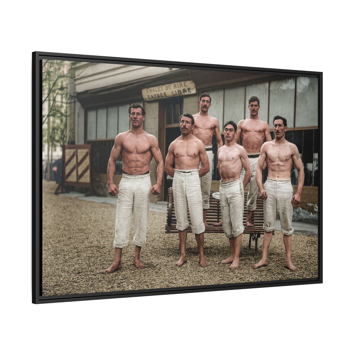 athlétisme 044| Framed Vintage Photo - Matte Canvas