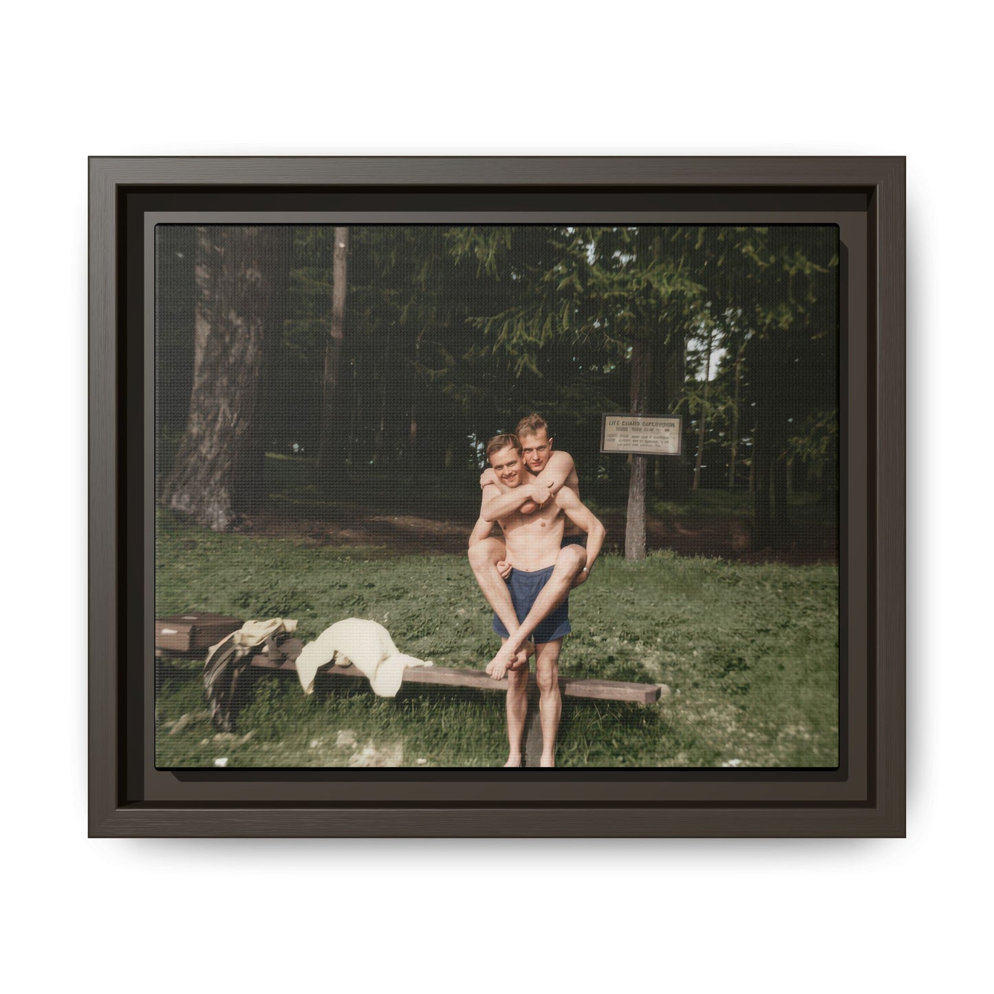 nager 009 | Framed Vintage Photo - Matte Canvas