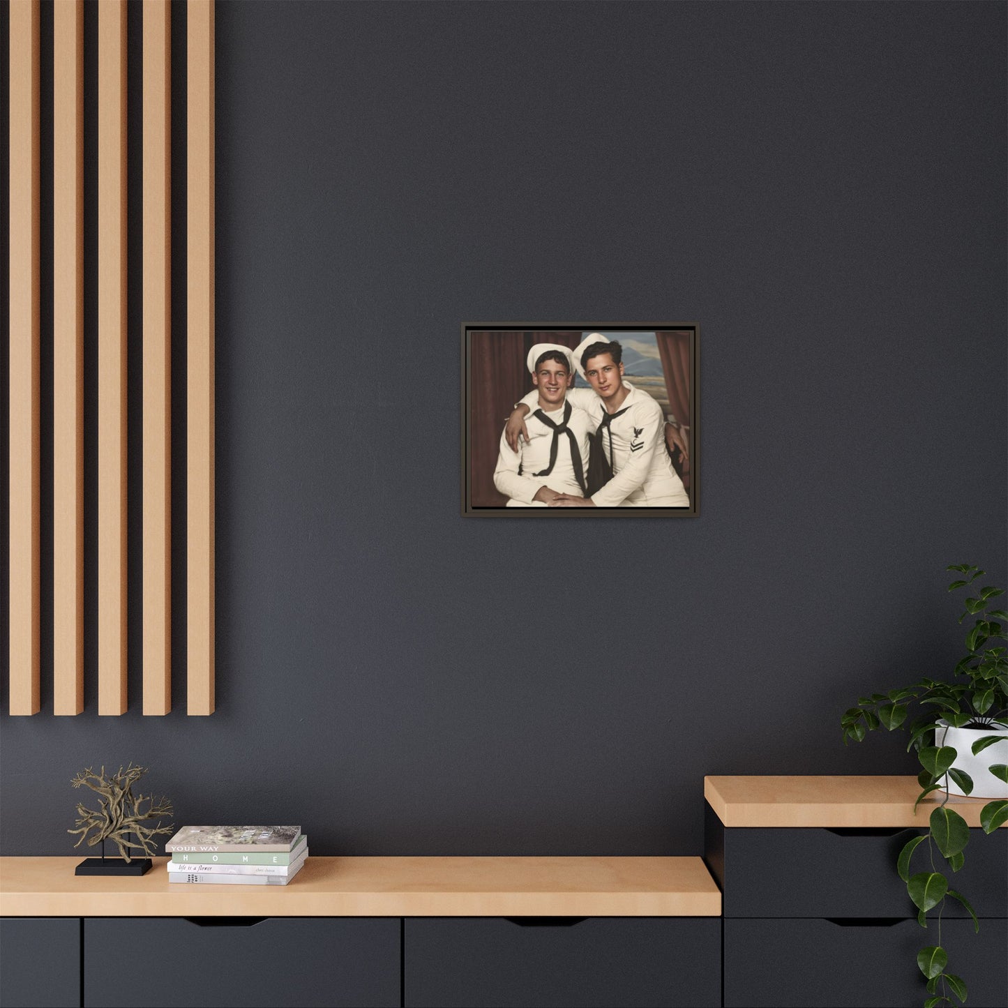 paire 050 | Framed Vintage Photo - Matte Canvas