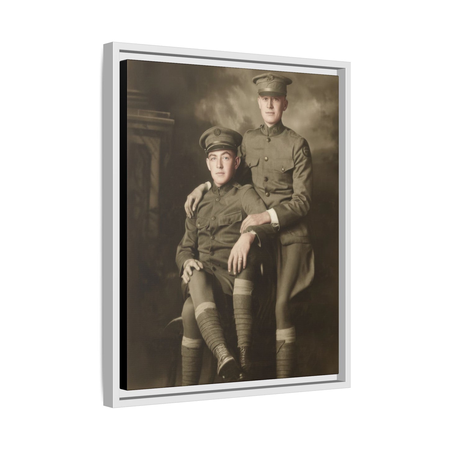 paire 001 | Framed Vintage Photo - Matte Canvas