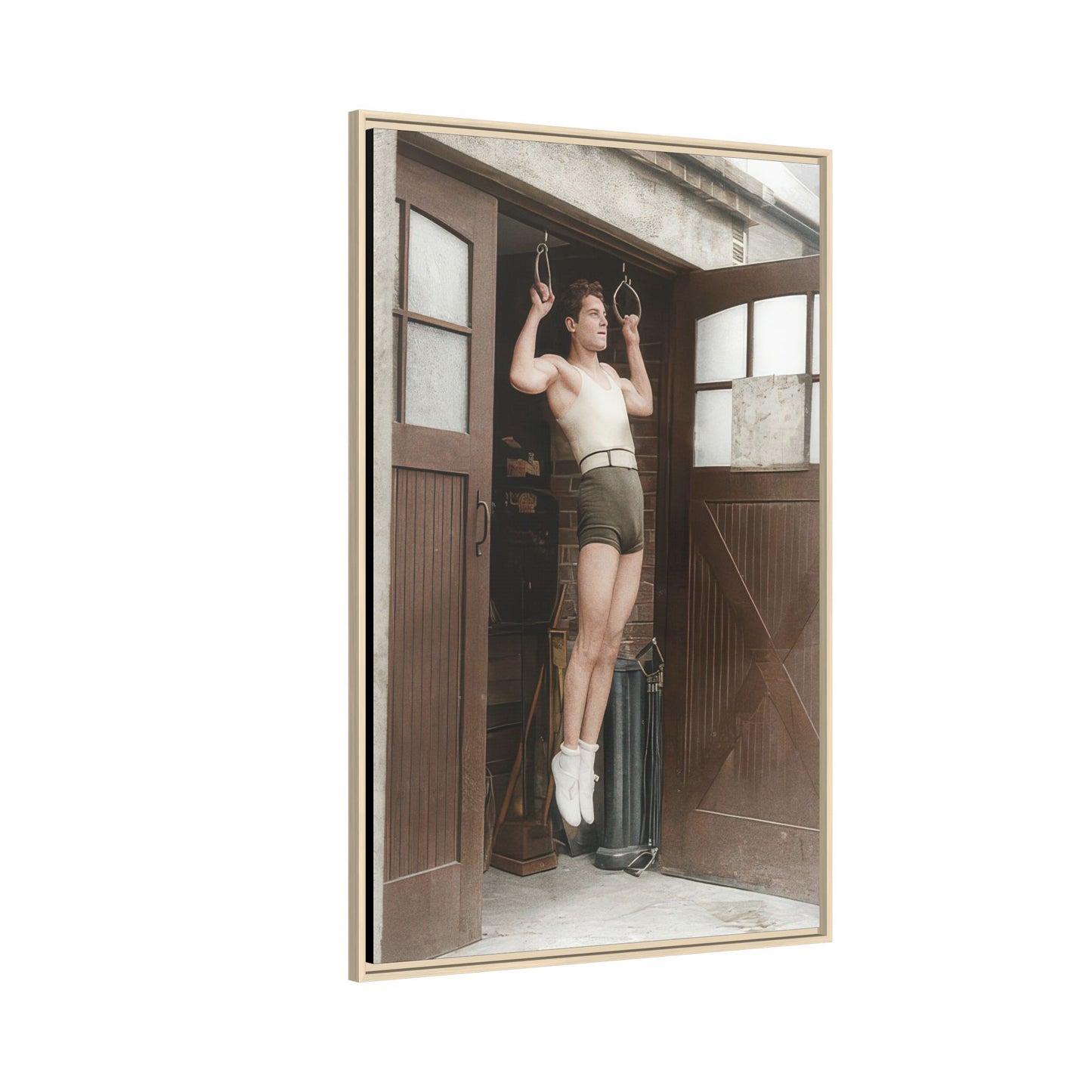 athlétisme 031 | Framed Vintage Photo - Matte Canvas