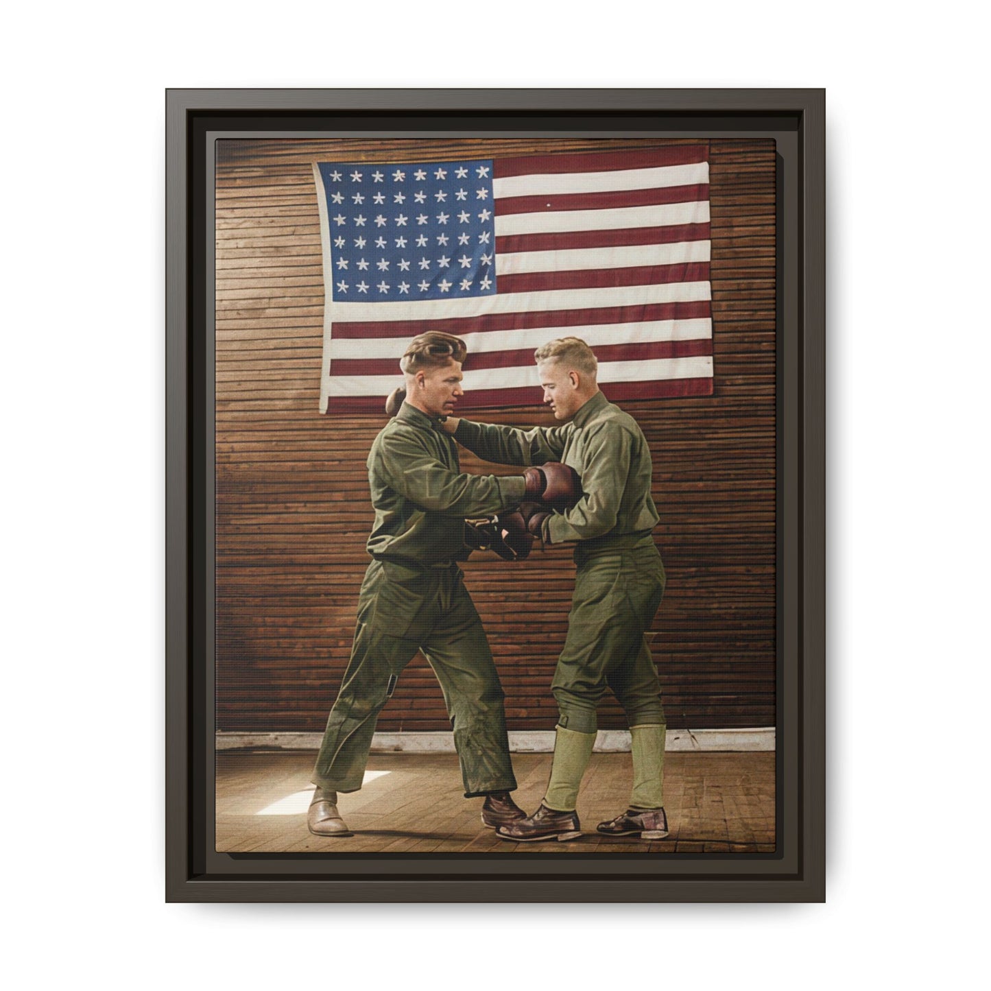 athlétisme 034 | Framed Vintage Photo - Matte Canvas