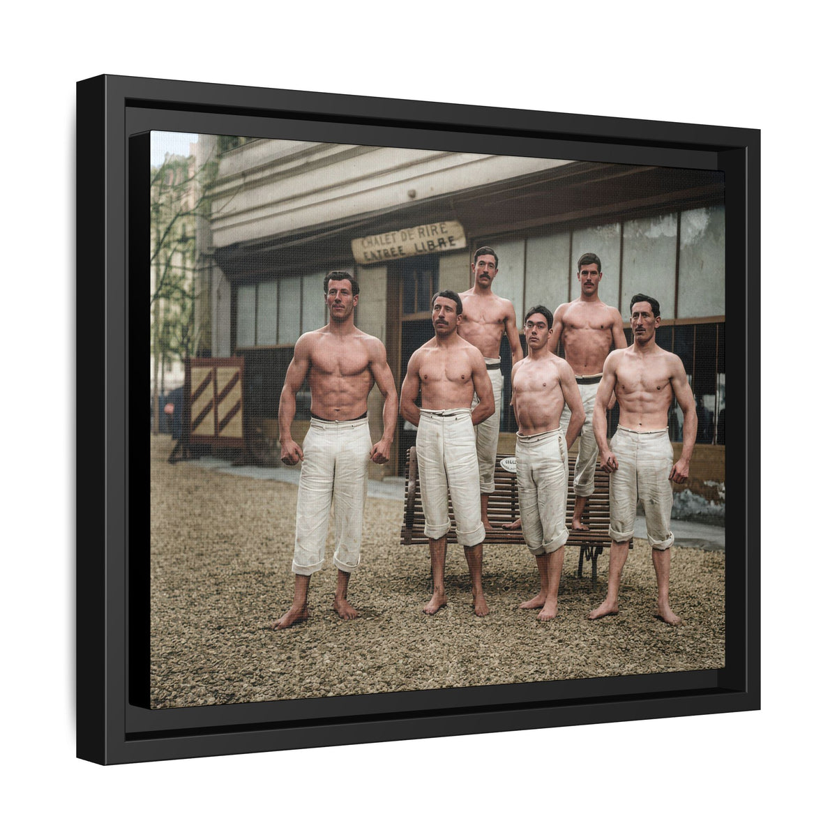 athlétisme 044 | Framed Vintage Photo - Matte Canvas