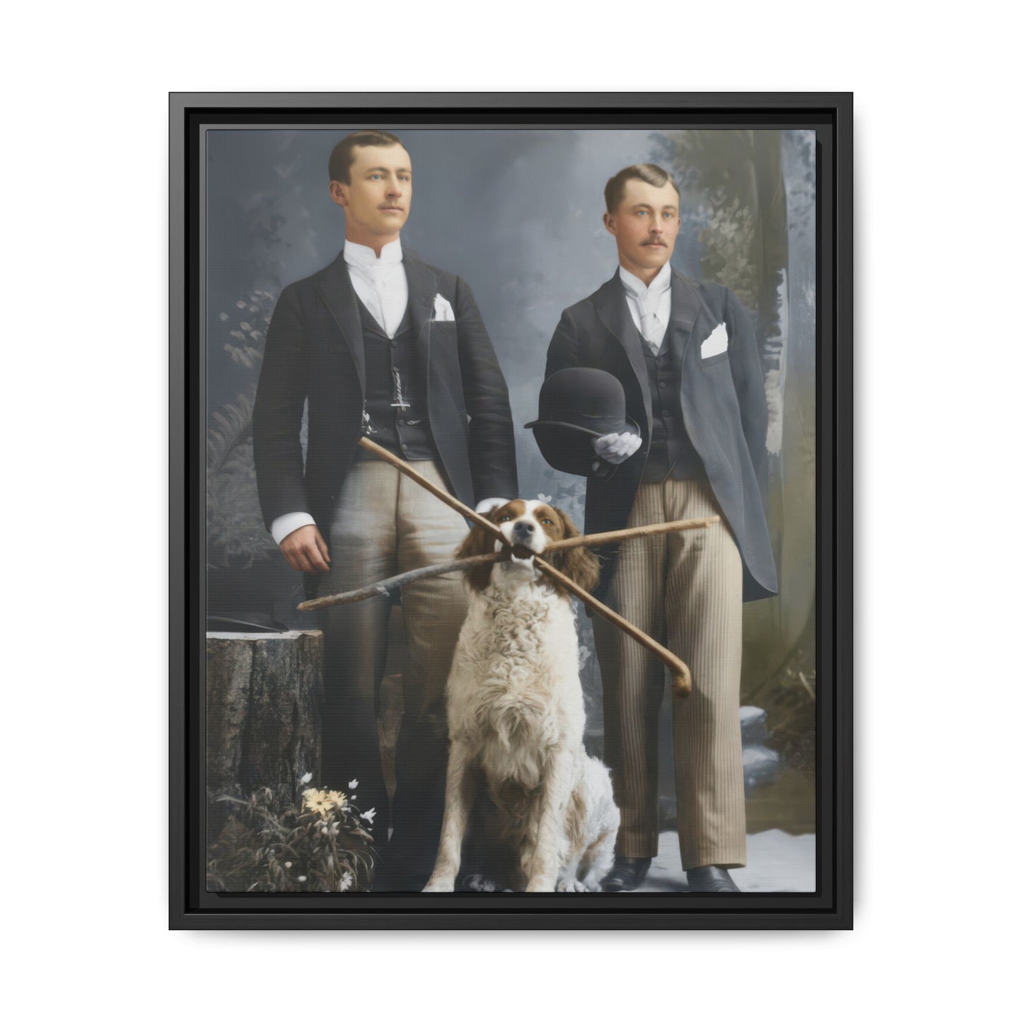 paire 130 | Framed Vintage Photo - Matte Canvas