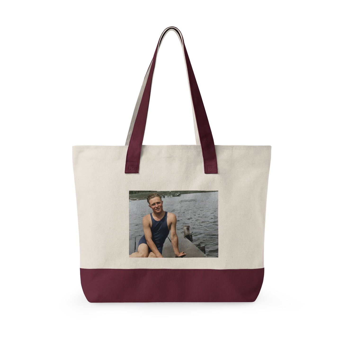 Beach Day Zippered Canvas Tote | nager 038