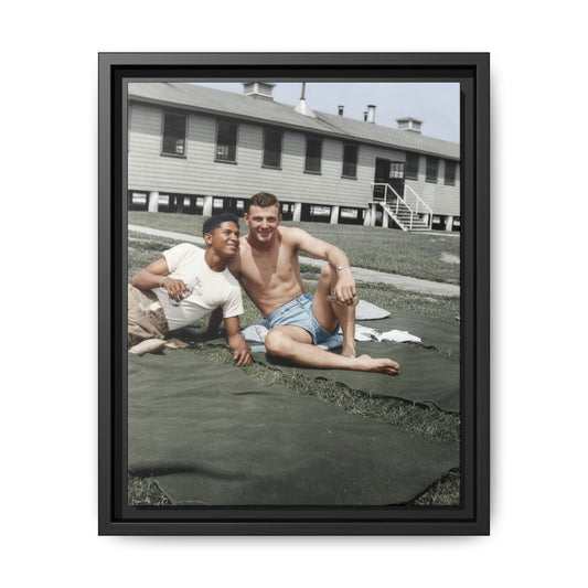 paire 038 | Framed Vintage Photo - Matte Canvas