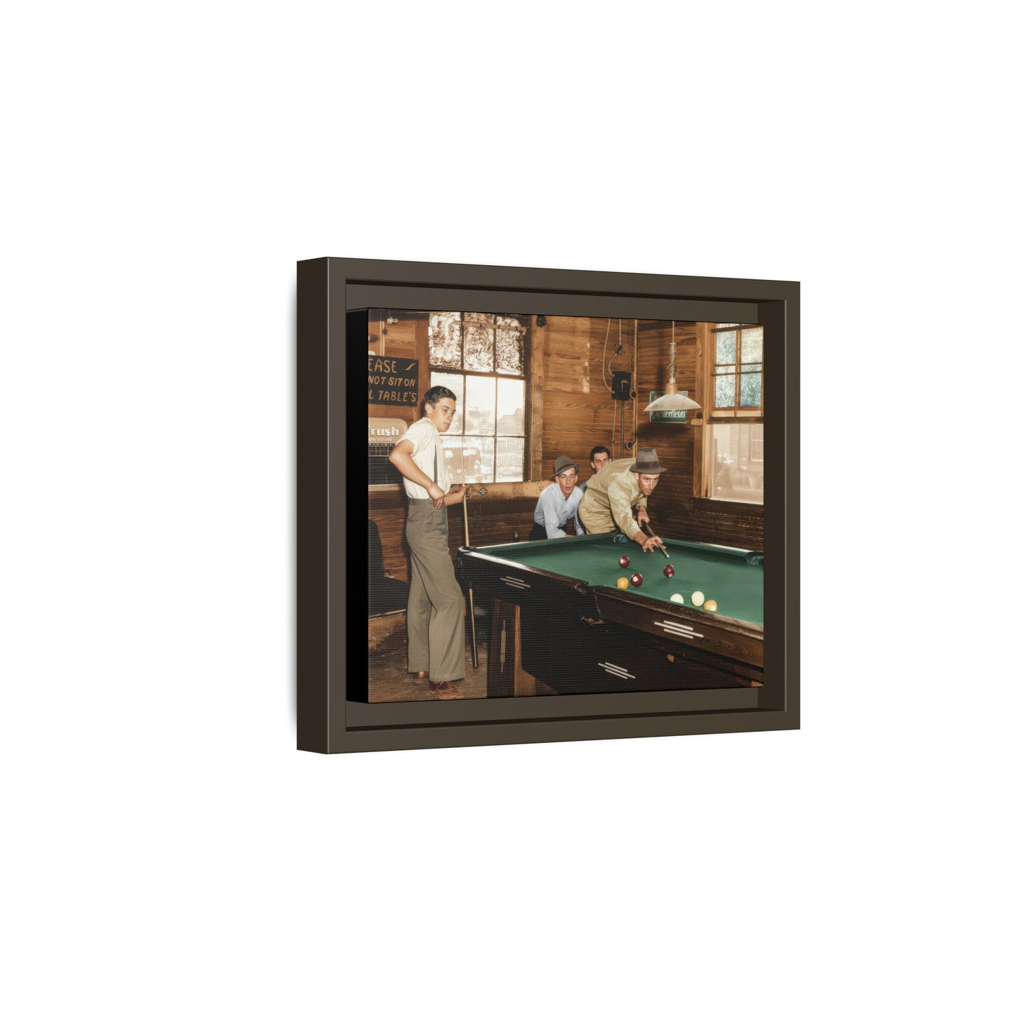 hommes 024 | Framed Vintage Photo - Matte Canvas
