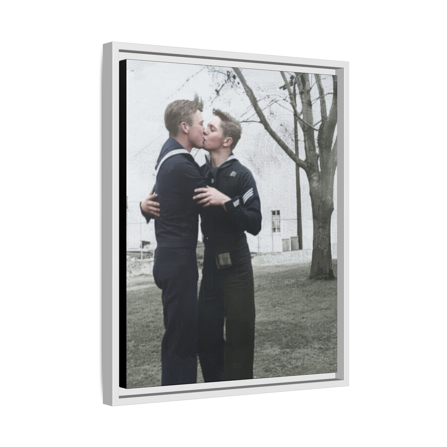 paire 034 | Framed Vintage Photo - Matte Canvas