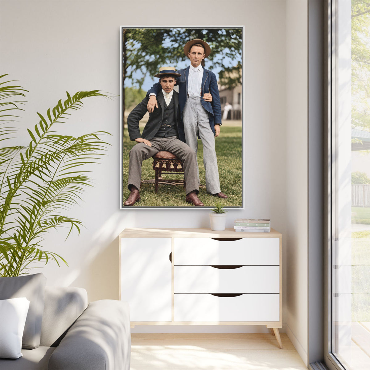 paire 167 | Framed Vintage Photo - Matte Canvas