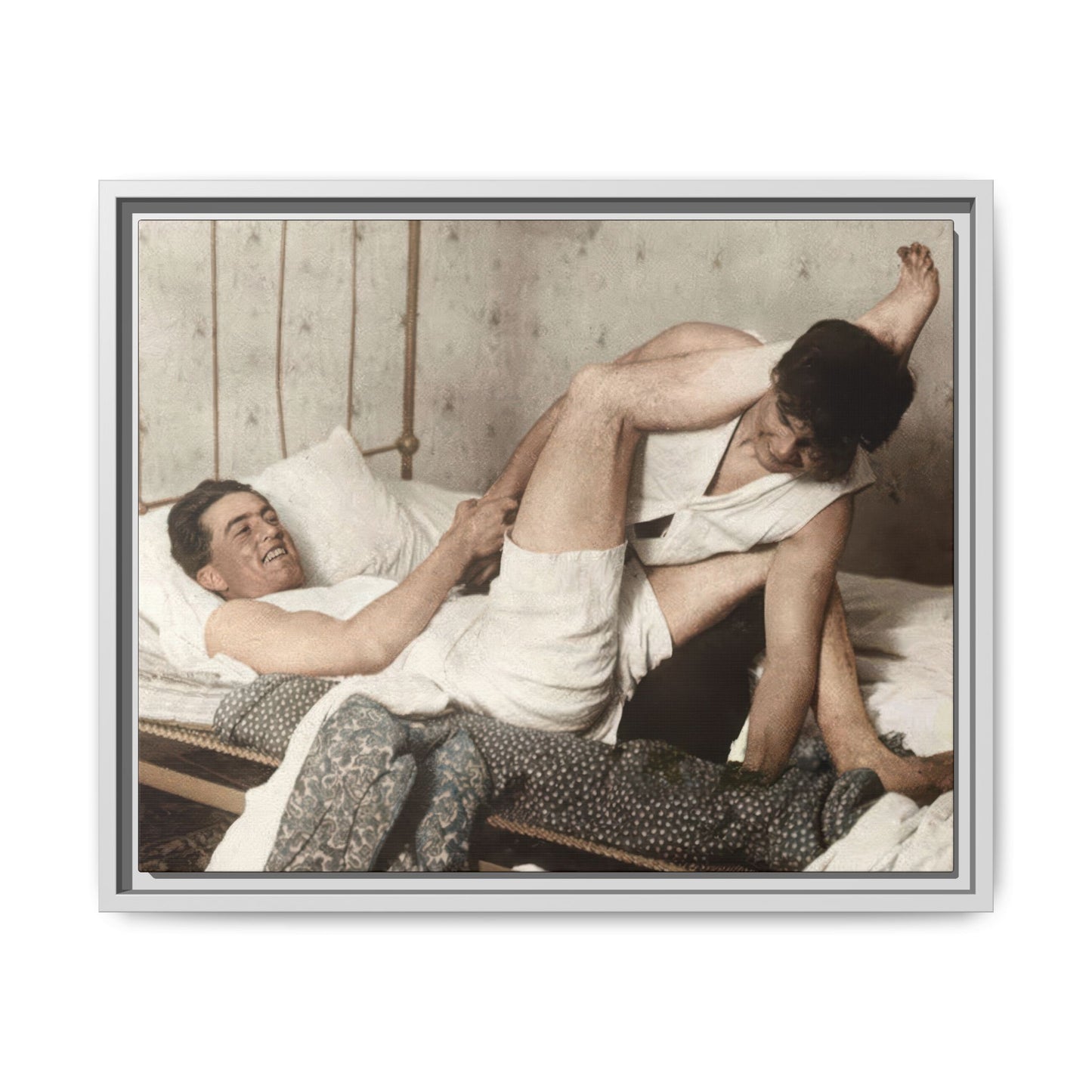 paire 016 | Framed Vintage Photo - Matte Canvas