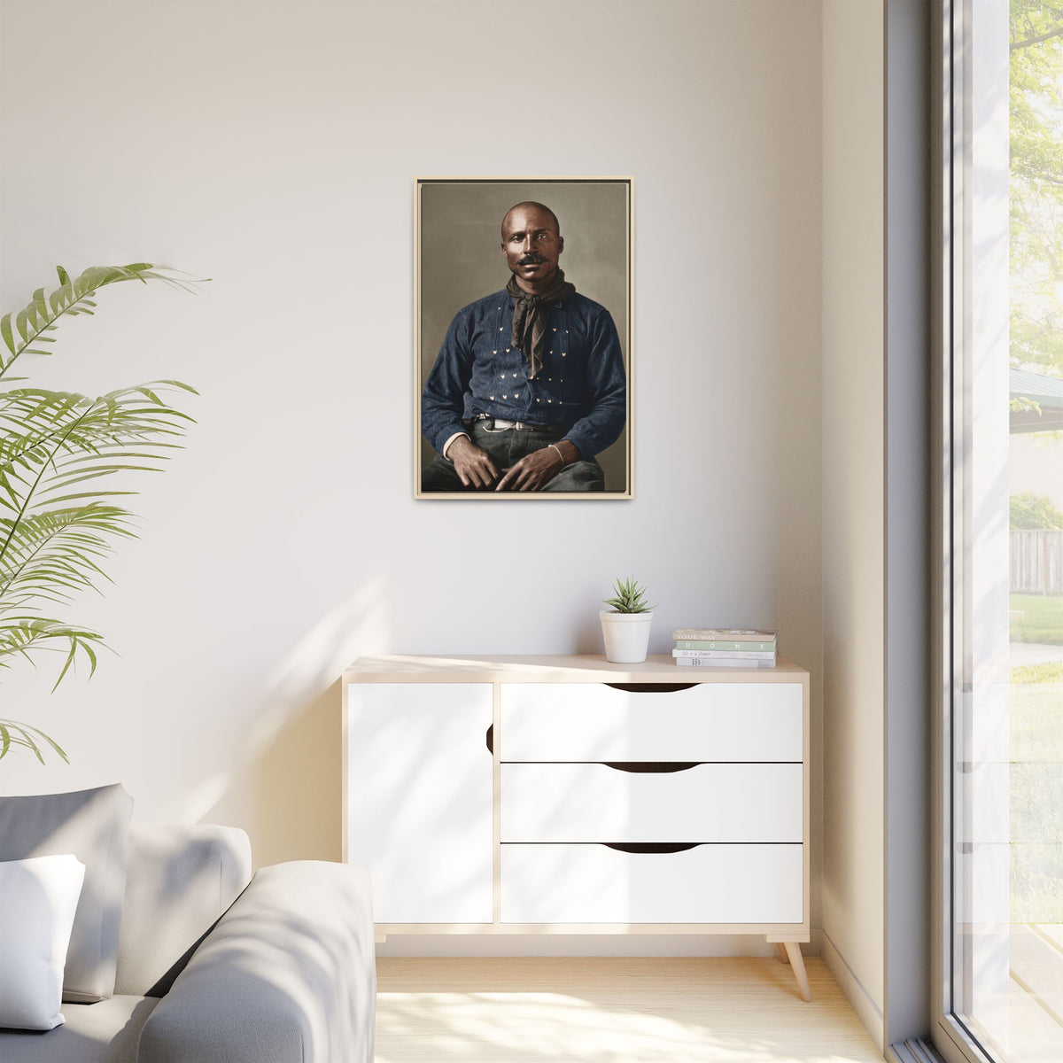 celibataire 017 | Framed Vintage Photo - Matte Canvas