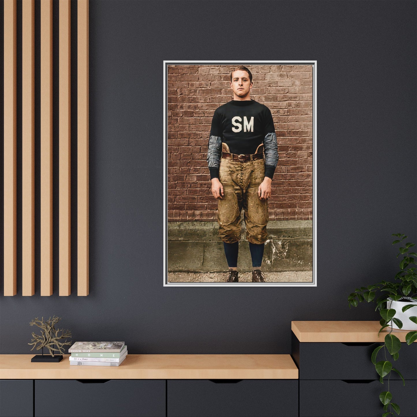 athlétisme 040 | Framed Vintage Photo - Matte Canvas