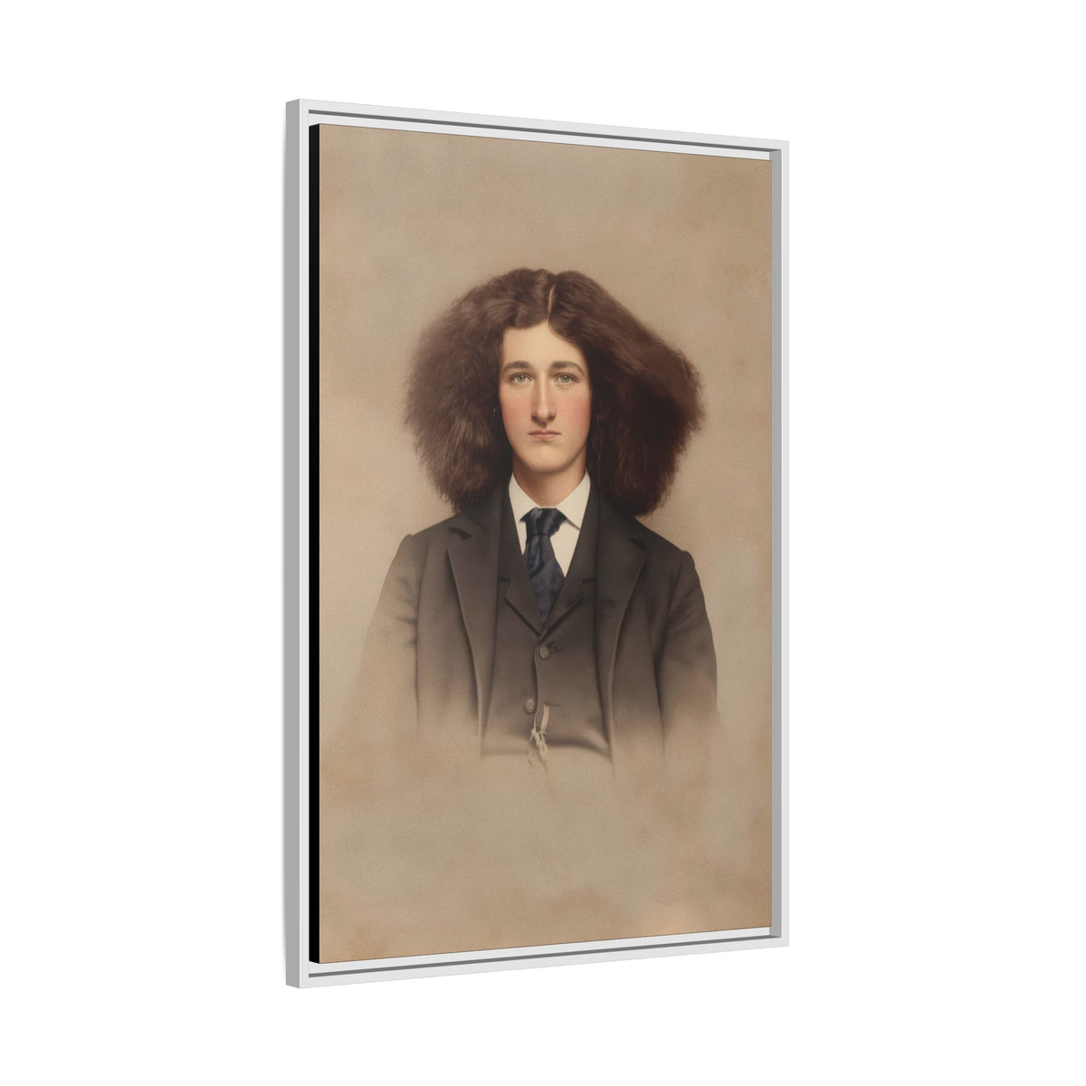 celibataire 033 | Framed Vintage Photo - Matte Canvas