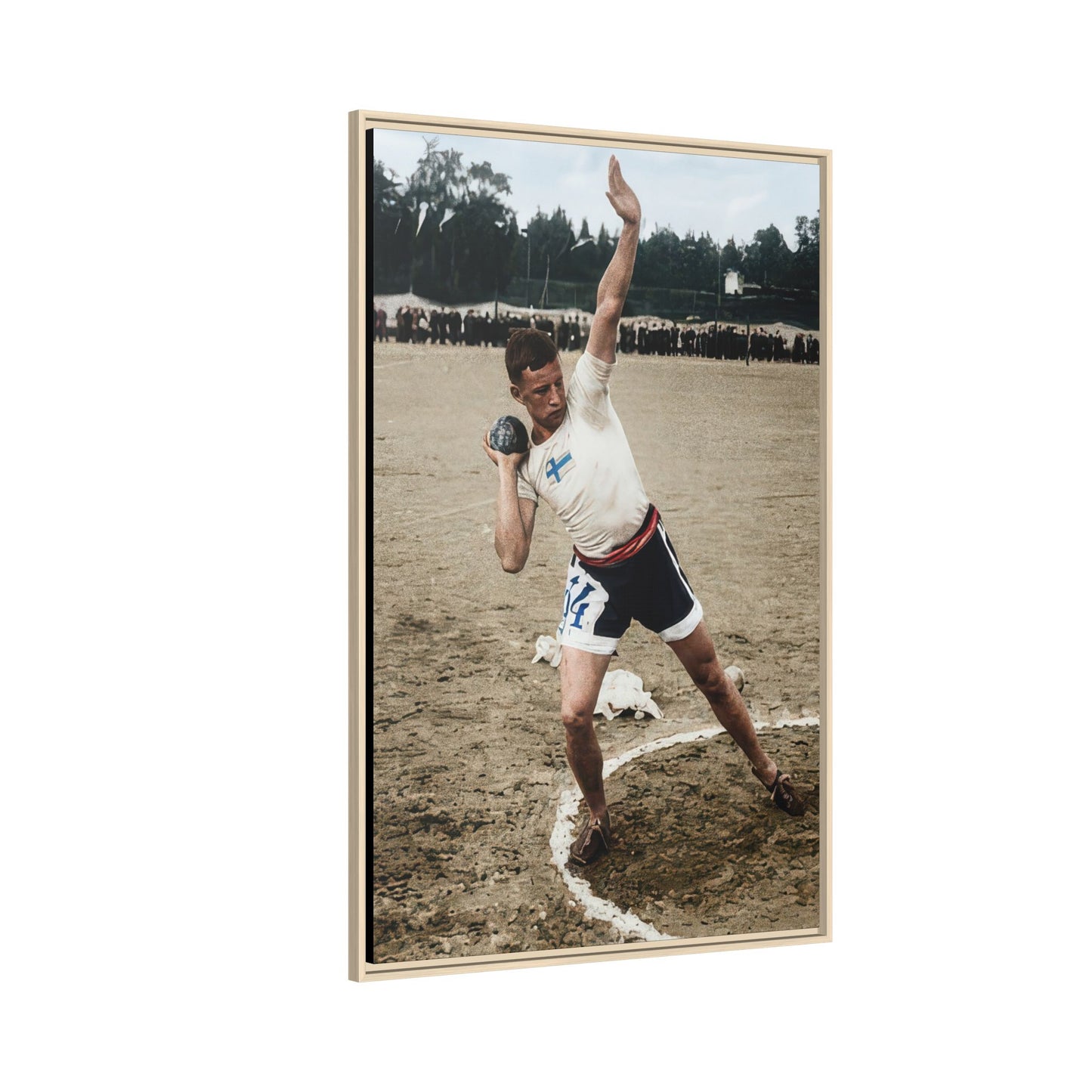 athlétisme 037 | Framed Vintage Photo - Matte Canvas