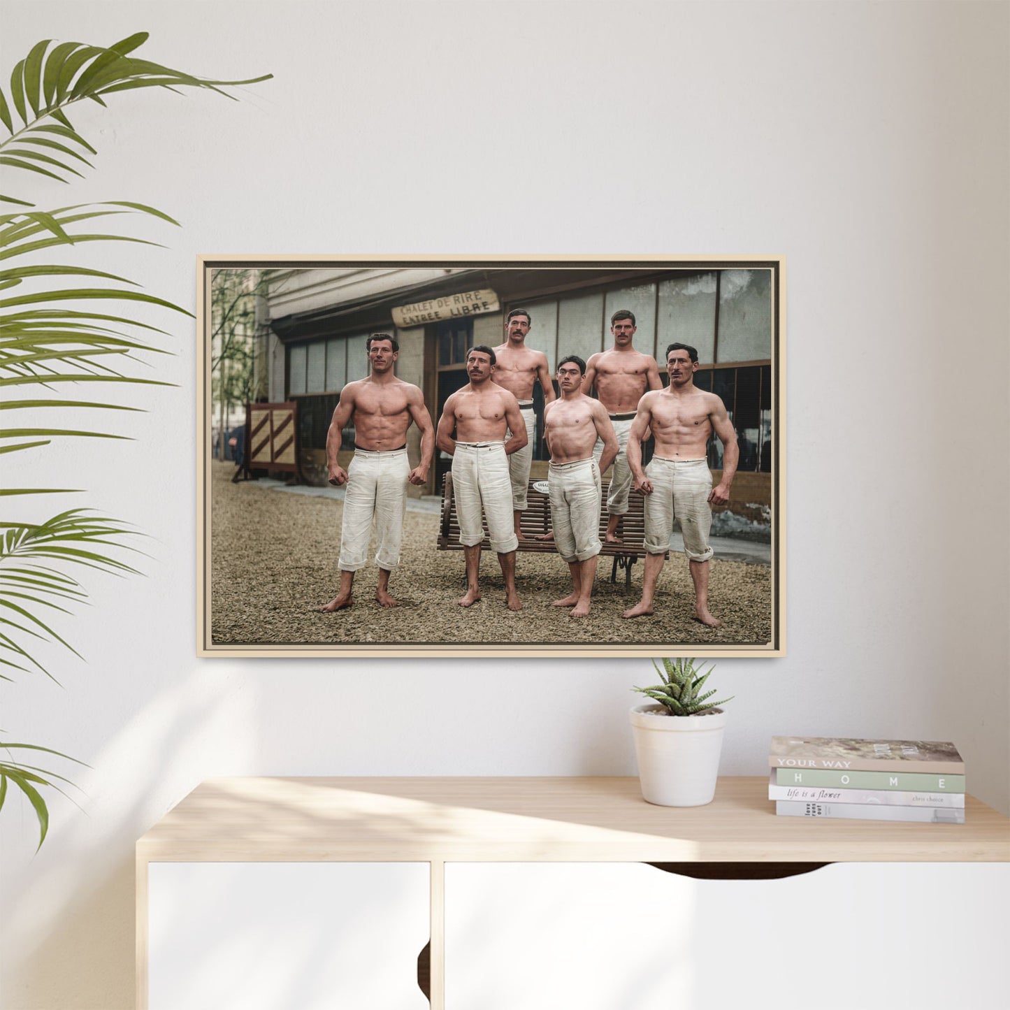 athlétisme 044| Framed Vintage Photo - Matte Canvas