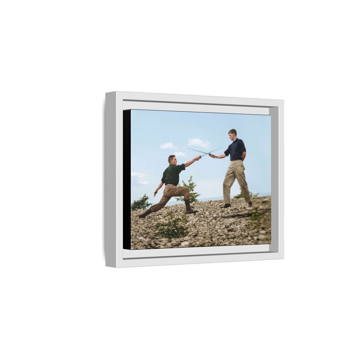 athlétisme 029 | Framed Vintage Photo - Matte Canvas
