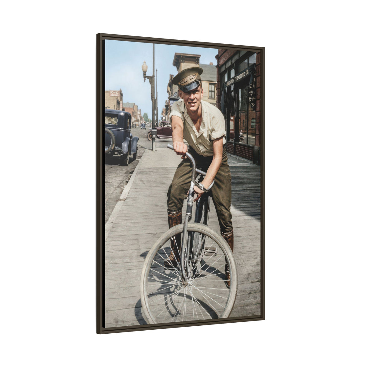 celibataire 007 | Framed Vintage Photo - Matte Canvas