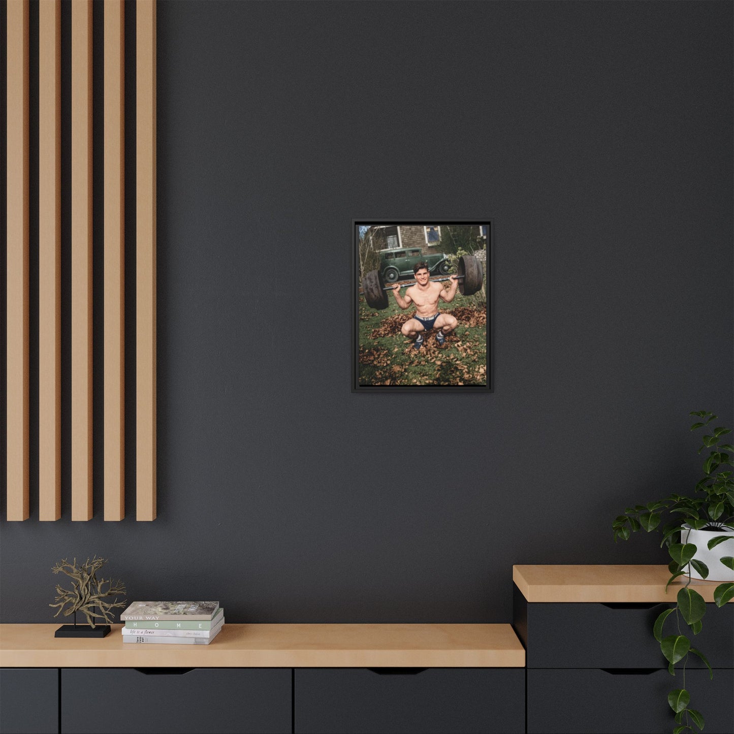 athlétisme 051 | Framed Vintage Photo - Matte Canvas