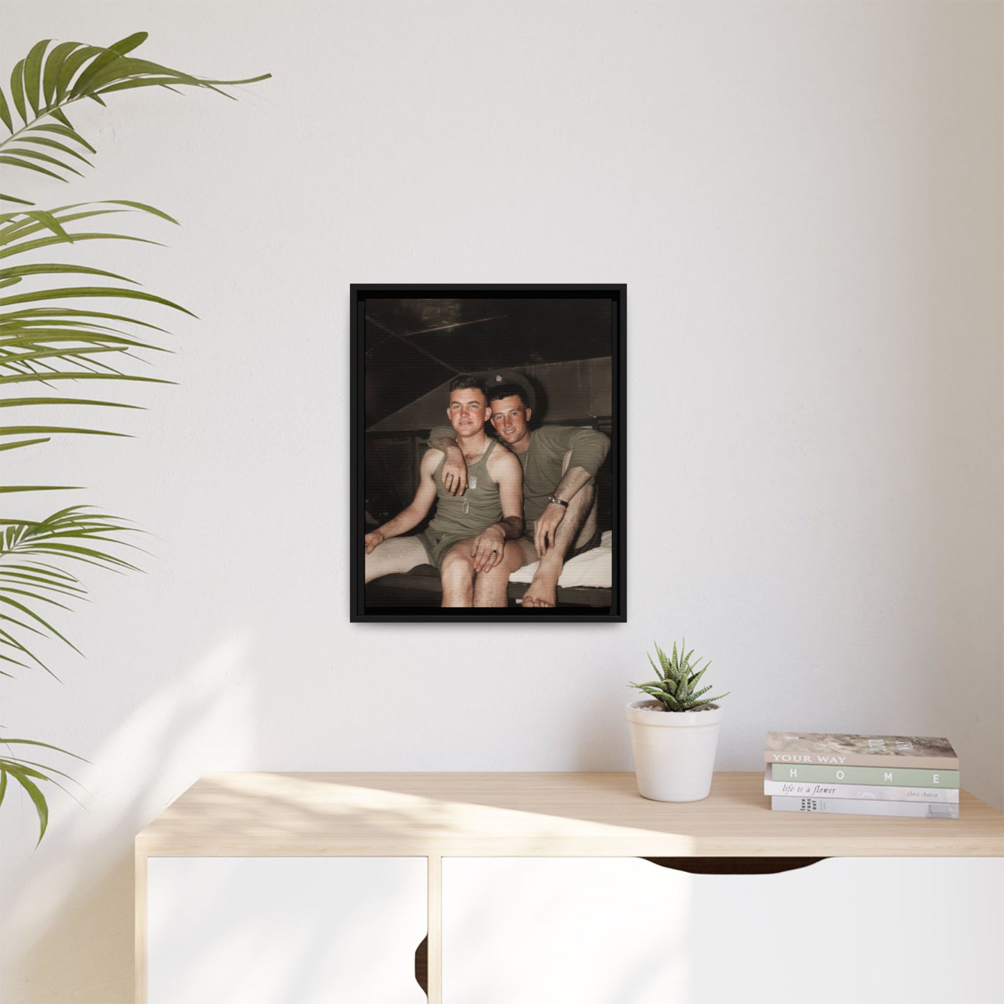 paire 040 | Framed Vintage Photo - Matte Canvas