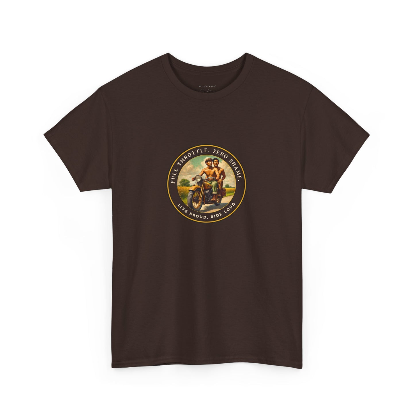 Open Road Motorcycle Pride T-Shirt | Vintage Rider Graphic Tee | LGBTQ Biker Shirt